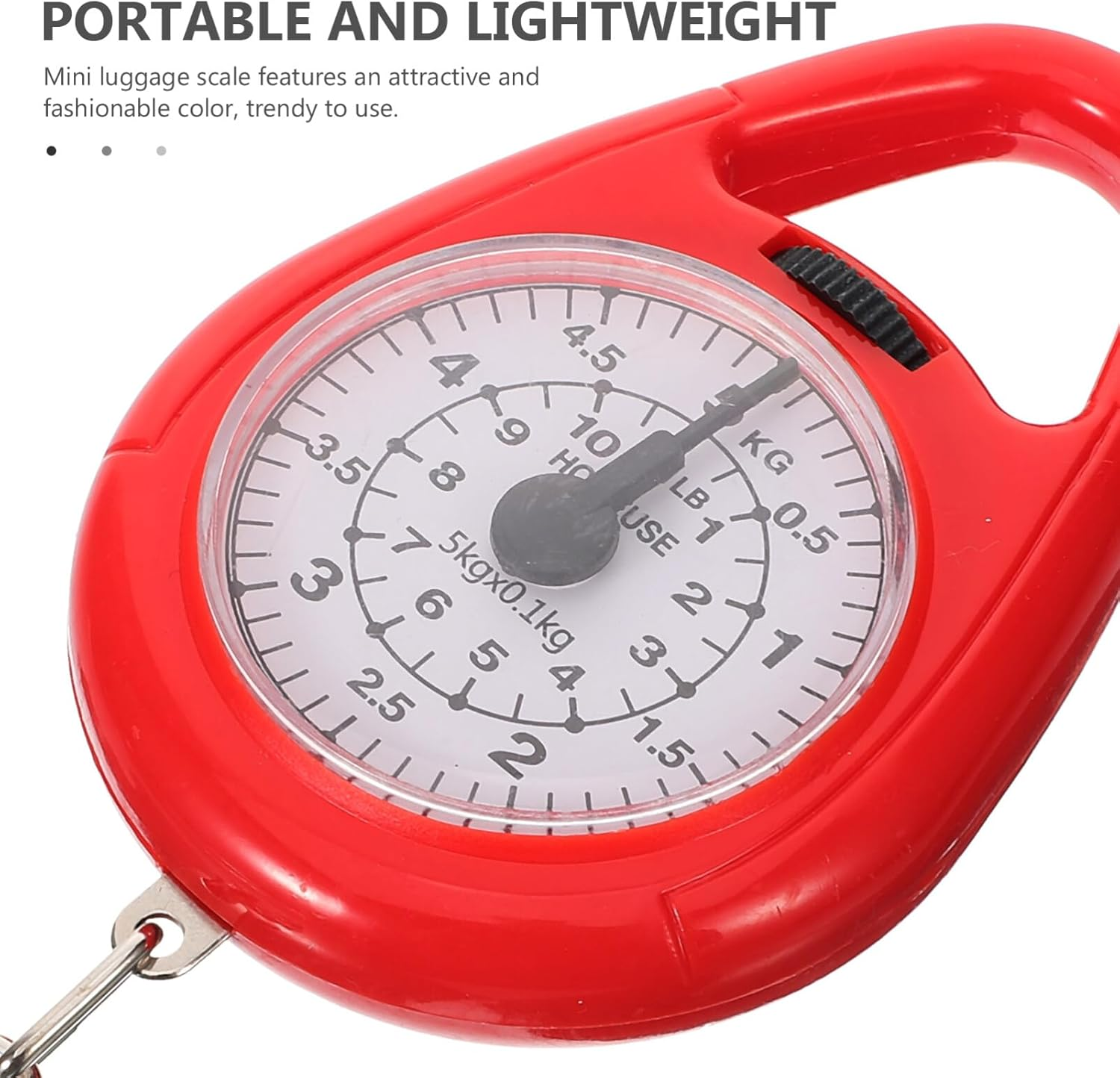GLEAVI Mini Luggage Scale Portable Hanging Weighing Tool Hook Capacity for Travel Fishing and Shopping User-Friendly Design for Quick Measurements image number 1