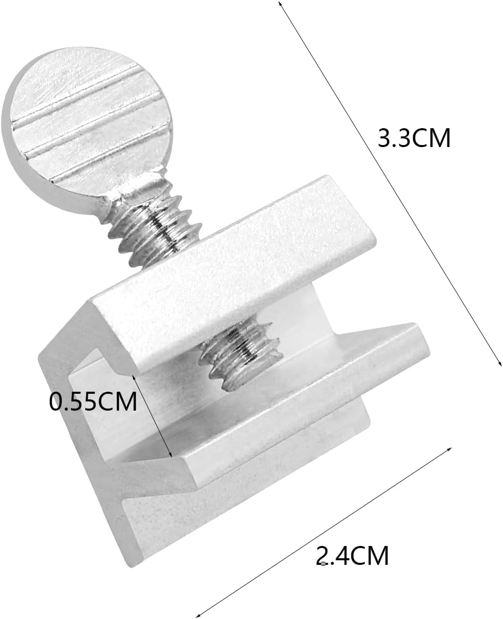 Adjustable Sliding Window Safety Locks 12 PCS No Drilling Required Easy to Install Security Lock for HOM Bedroom Bathroom Windows（Silver