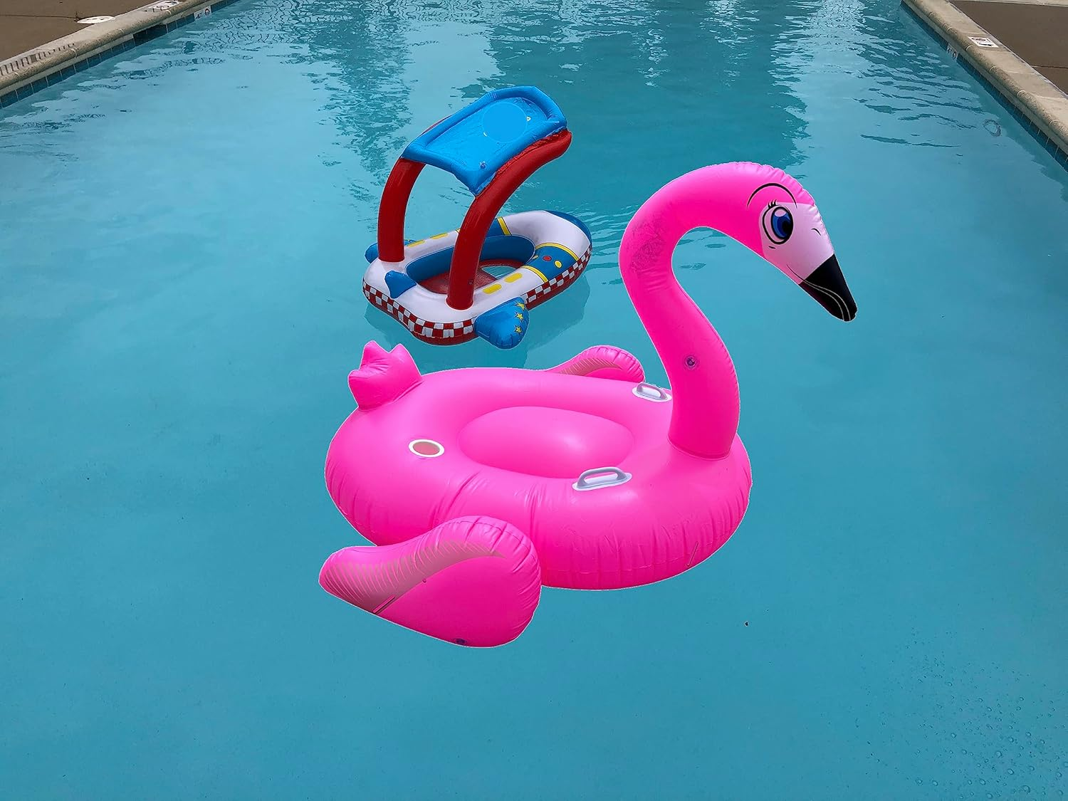 Extra Large Inflatable Ride-On Flamingo Pool Float Toy for Adults, Swimming Pool Floating New Pool Party Toy Soft and Sturdy image number 4