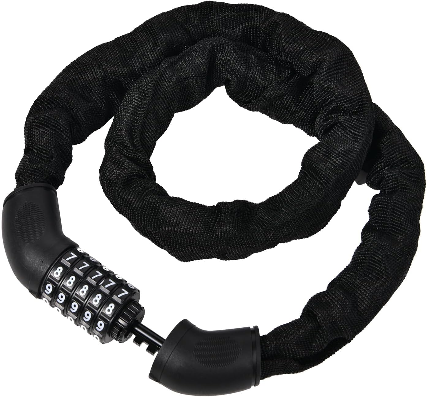 Bike Chain Lock, 5 Digit Combination Lock, Heavy Duty anti Theft Bicycle Lock, 1.2 Meter (3.9FT) Code Lock for Bike, E-Bike, Motorcycle, Door, Scooter, Fence, Gate image number 2