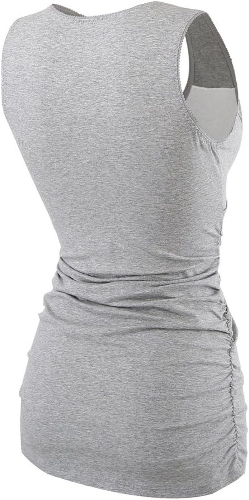 Women'S Cotton V Neck Tank Top/Bra for Maternity and Nursing