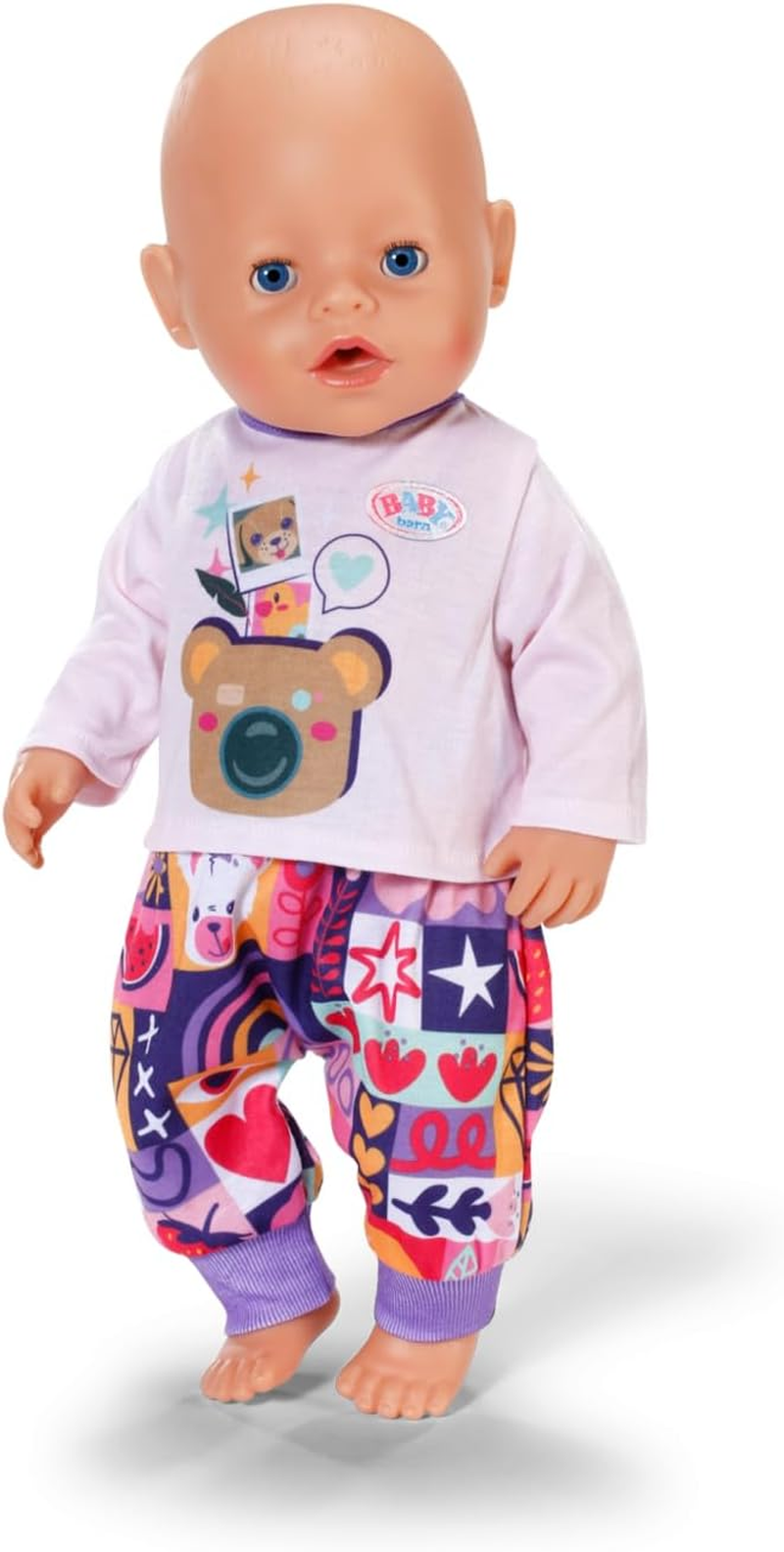 BABY Born Newborn Outfit with Long-Sleeved Shirt and More, Fit for 43Cm Dolls, 837290 Zapf Creation image number 2