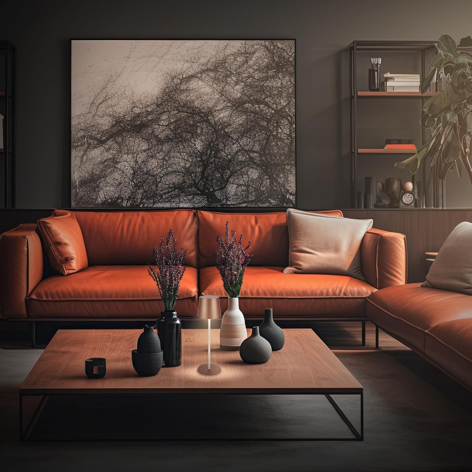 BRILONER - LED Table Lamp Wireless IP44 with Touch, Dimmable, Battery & Light Source Exchangeable, Bedside Lamp, Reading Lamp, LED Lamp, Camping Lamp, Table Lamp, Battery Lamp, Outdoor, 11 X 34.5 Cm image number 3