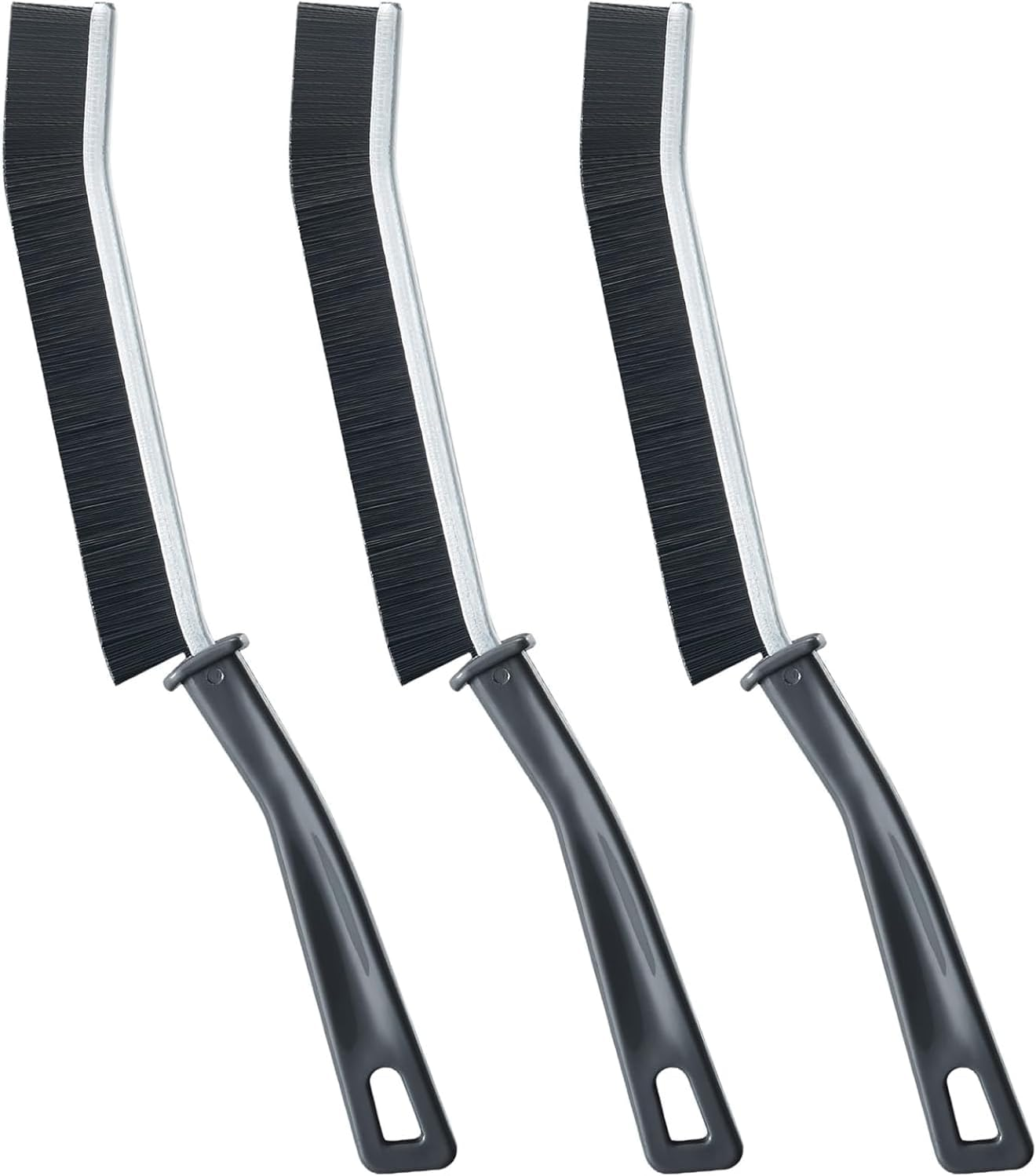 3Pcs Hard-Bristled Crevice Cleaning Brush Prime, Hard Bristles Crevice Gap Cleaning Brush, Grout Cleaner Brush for Showers, Bathroom, Multifunctional Groove Crevice Cleaning Brush Tools