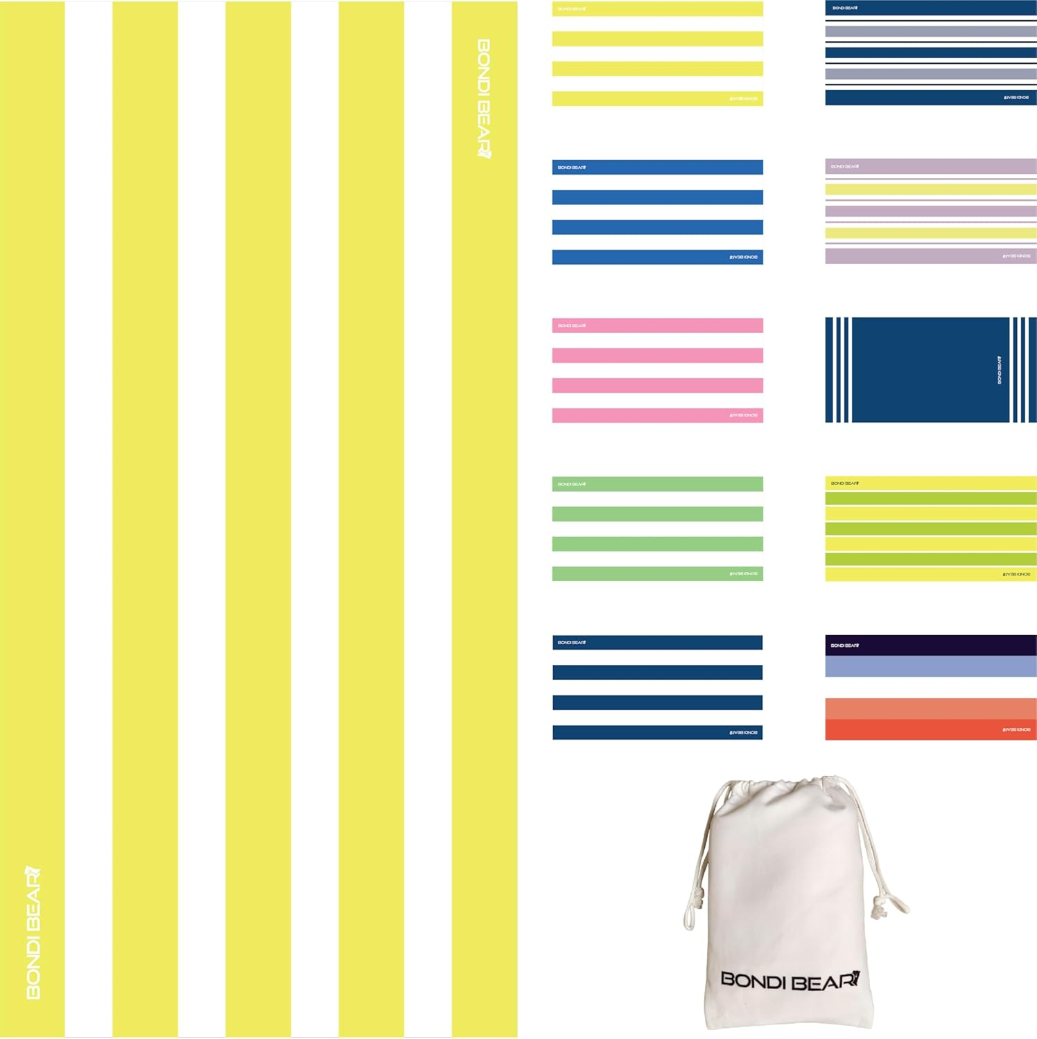 Sand Free Beach Towel (Lemon Breeze, 180X90) image number 6