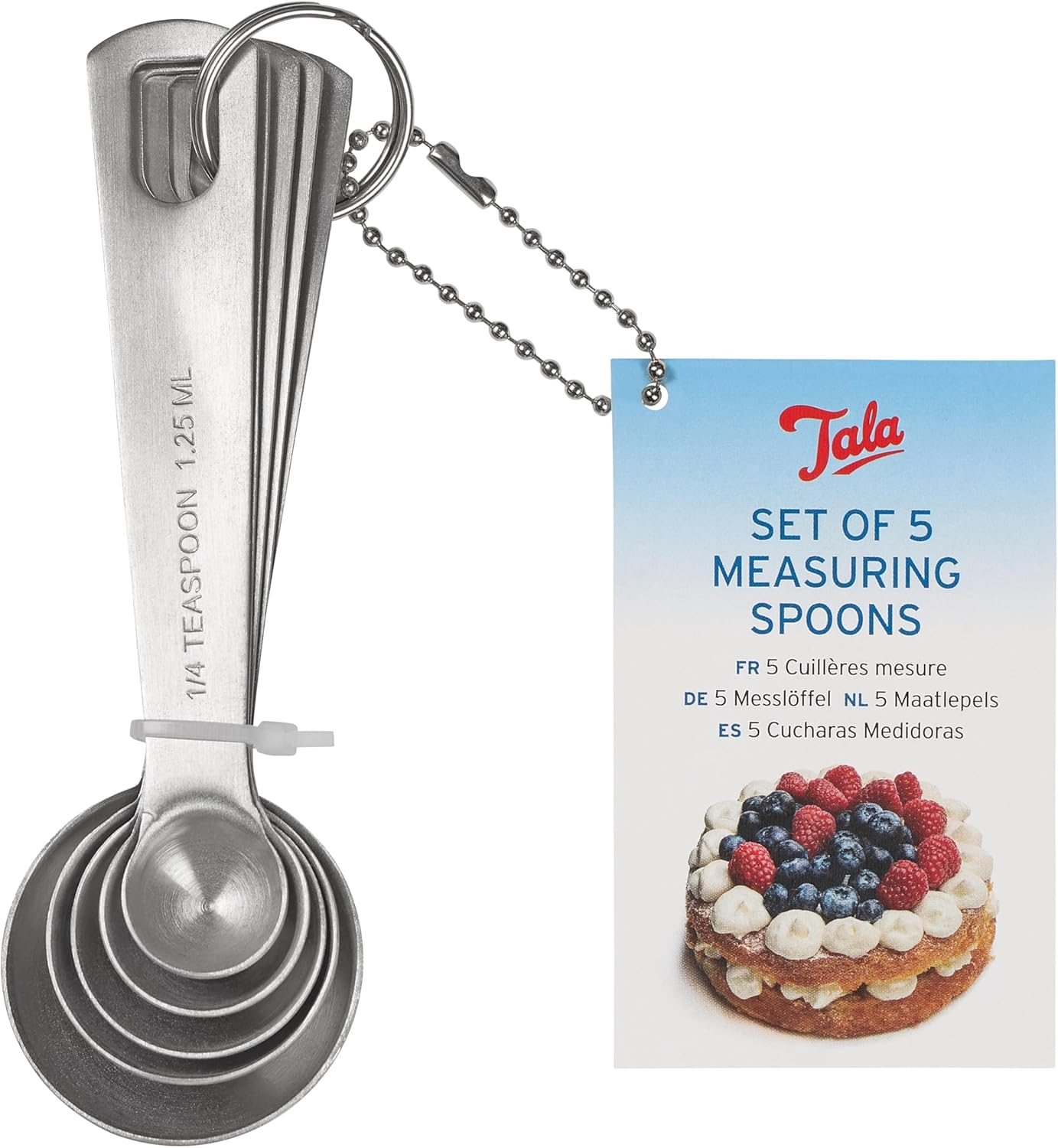 Tala Measuring Spoons, Stainless Steel image number 3