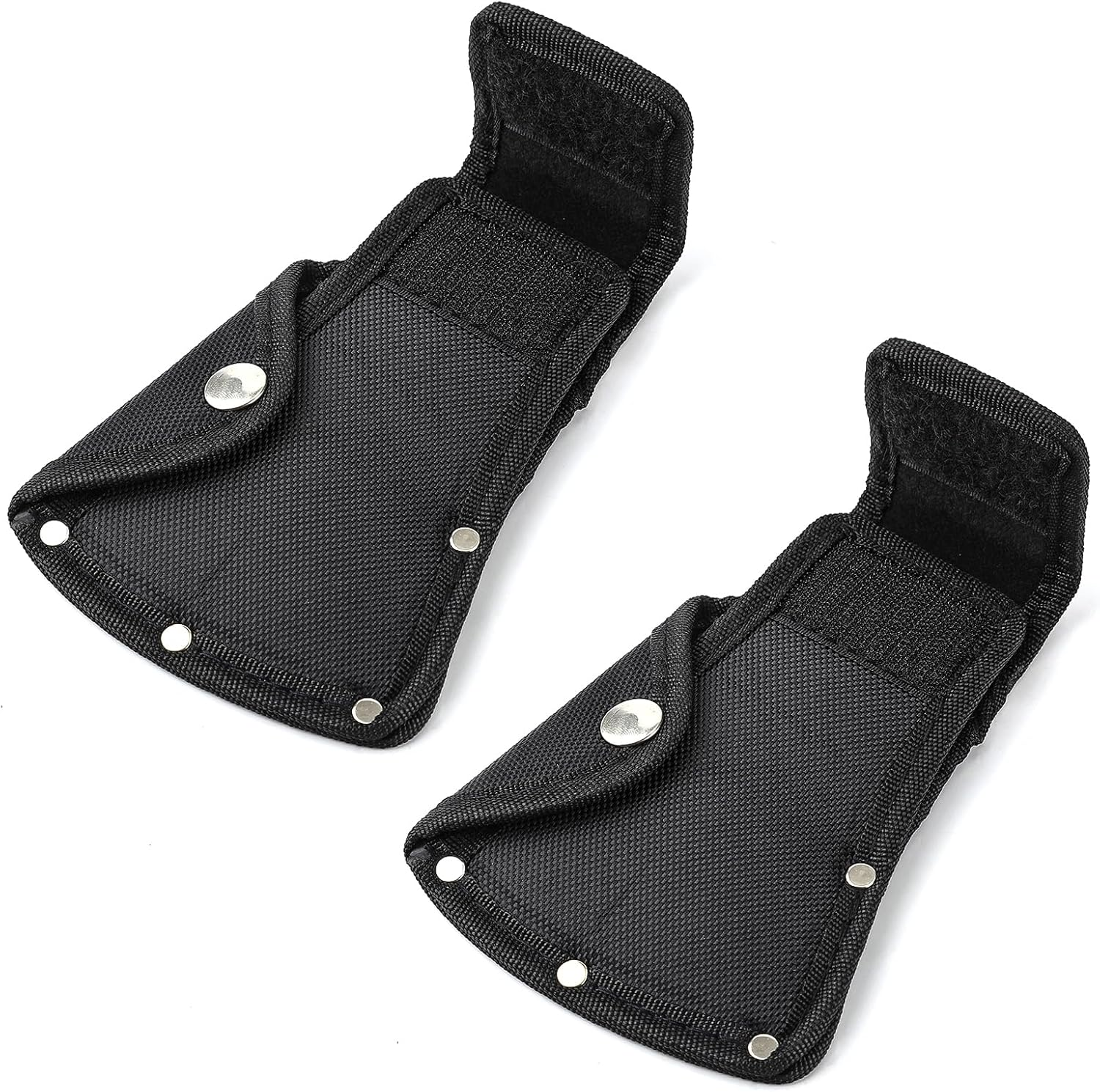 2Pcs Axe Head Cover, Hatchet Sheath Axe Holster Double Snap Ax Protective Cover Camping Axe Blade Cover Camp Axe Sheath Fit for 1.25Lb Axe Hatchet Protector for Outdoor Hiking image number 4
