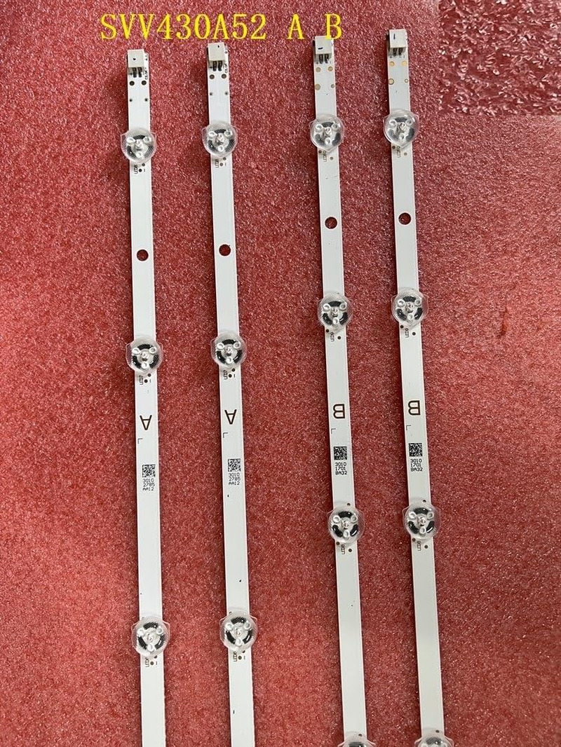 LED Backlight Strip(4) Compatible with Panasonic TX-43GX555 TX-43GX555B 43T6863DB TX-43FX550B 43FX550E 43FX551B TX-43GX555E TX-43FS350E (Color : Kit 4Pcs for 1 TV) - 5 Kit For 5 Tv image number 3