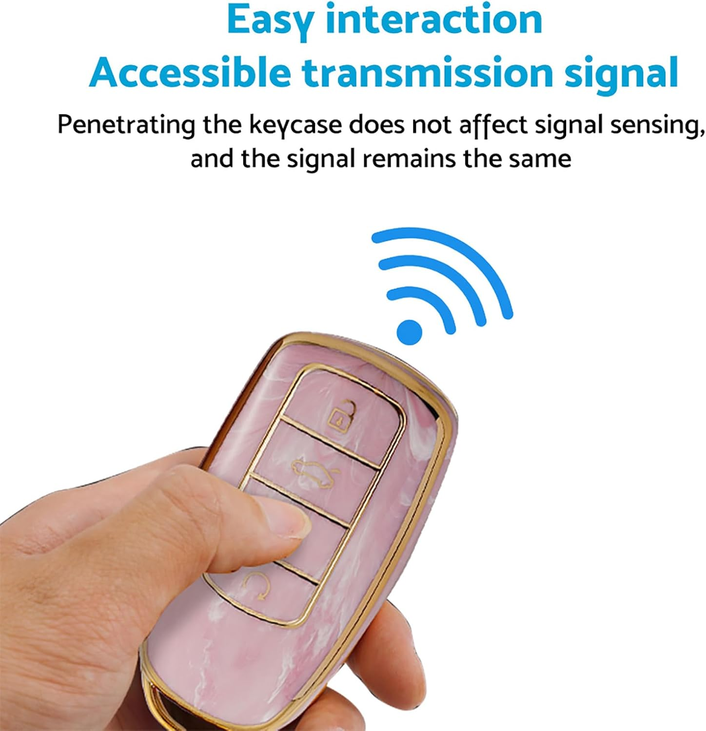 MAX COOL Car Remote Key Fob Case Cover Key Shell Suitable for Chery Omoda 5 TPU Pink image number 1