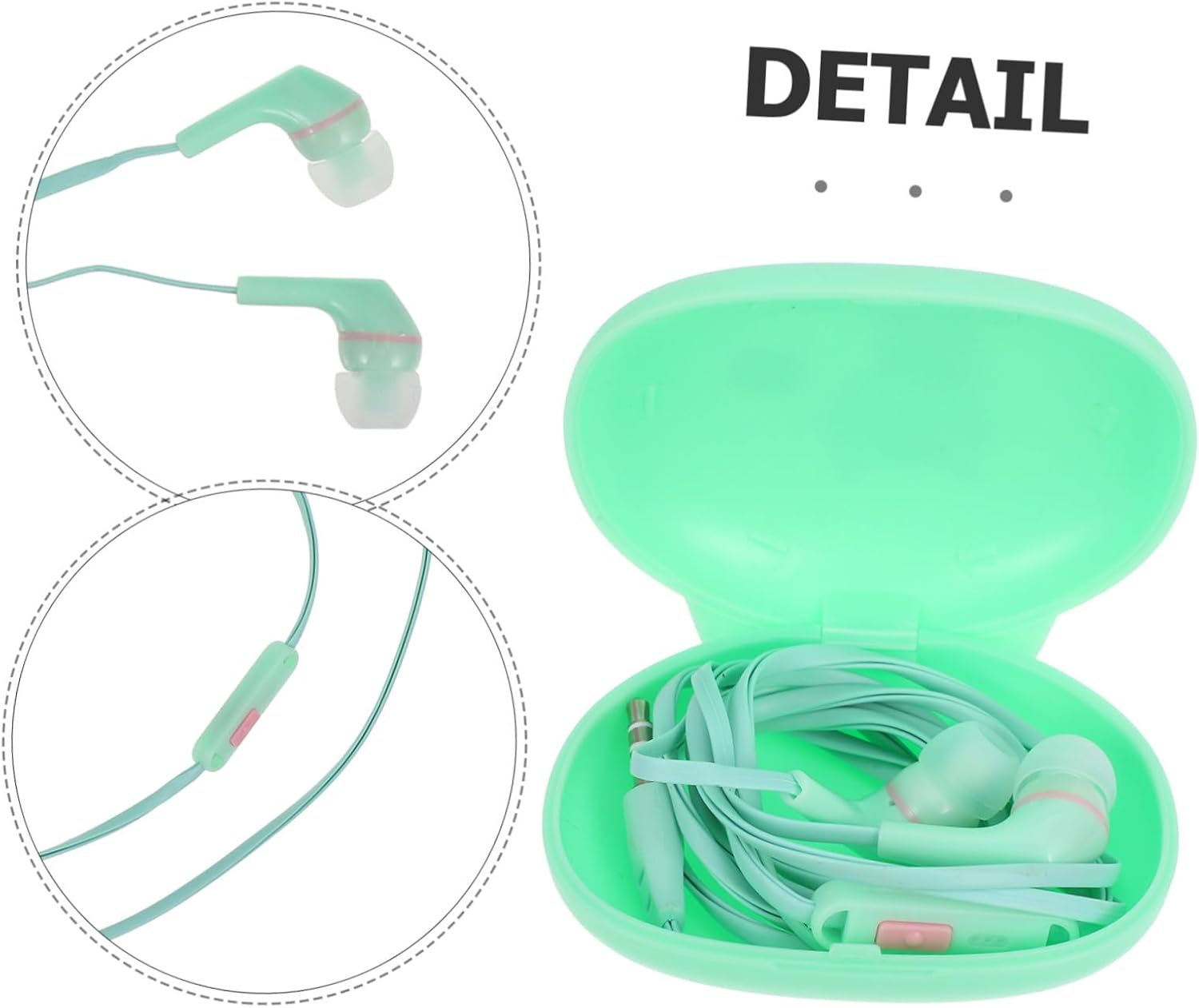 TOBBOMEY In-Ear Wired Earphones with Microphone and Remote Control Compatible Earbuds for Phones Earbuds for Music Calls Gym Travel and Daily Use image number 1