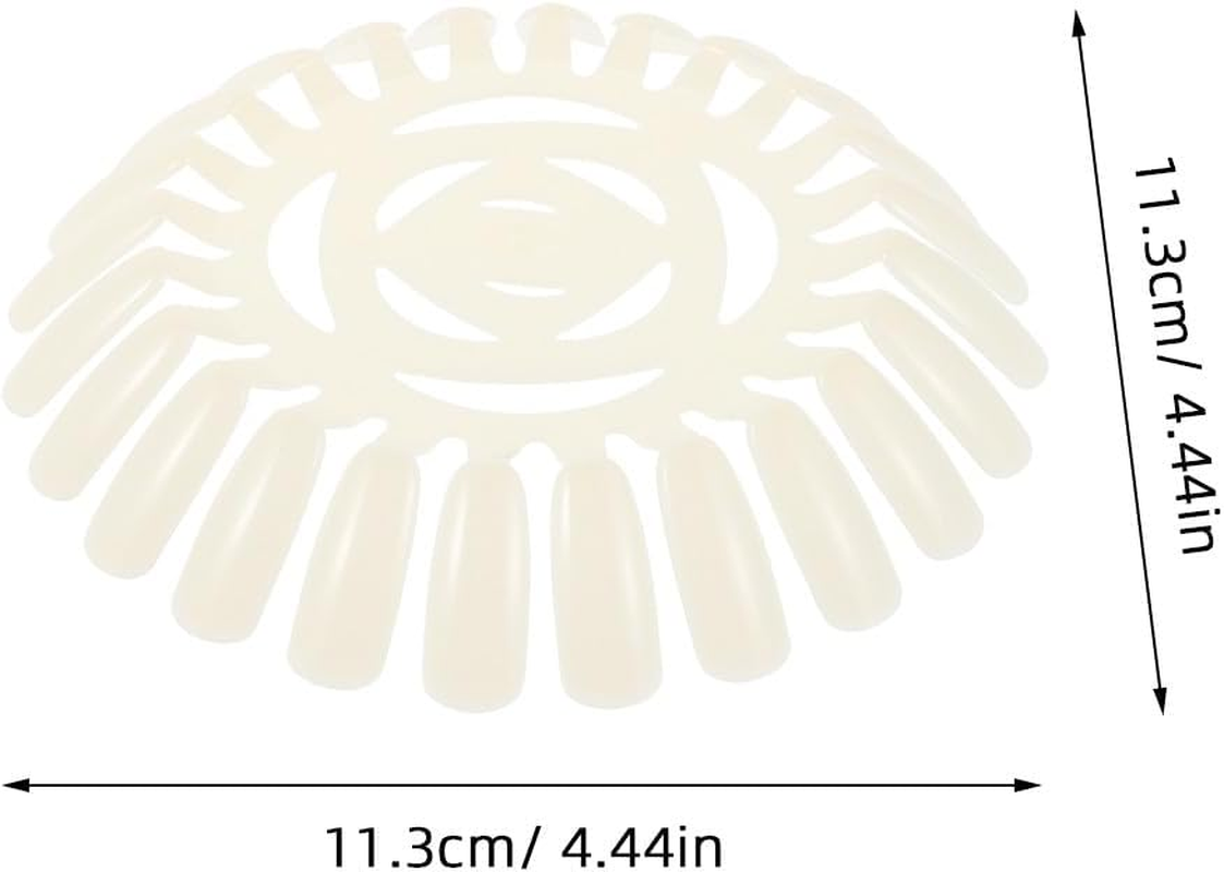 DECHOUS 20Pcs Nail Art Palette: 24-Grid Manicure Mixing Plate - Non-Slip Nail Dish for Gel Polish & Acrylics - Salon Color Display Board for Technicians image number 1