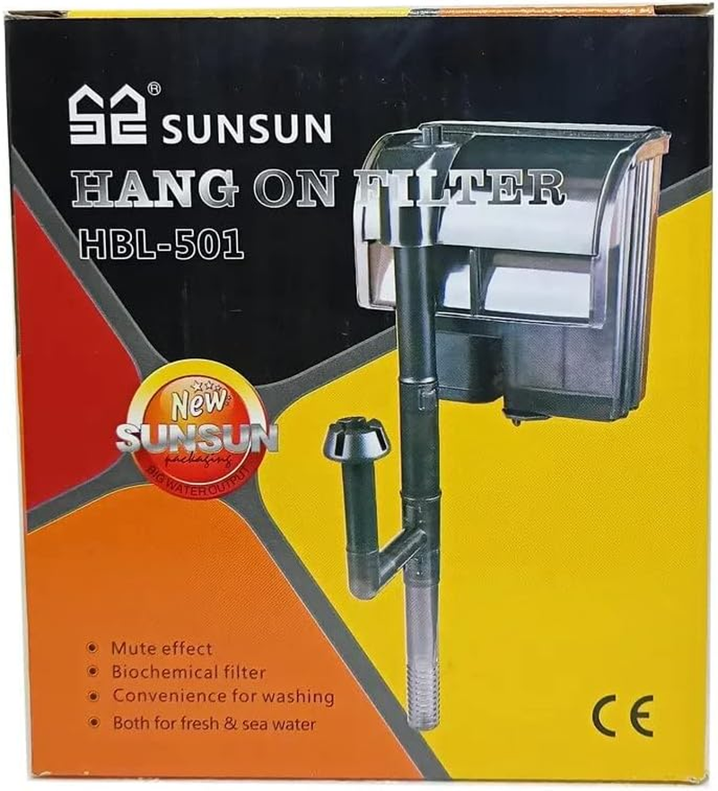 SK Aquatic SUNSUN HBL-501 Hang on Back Filter Planted Aquarium Filter (Mechanical Filtration for Fresh Water) image number 2