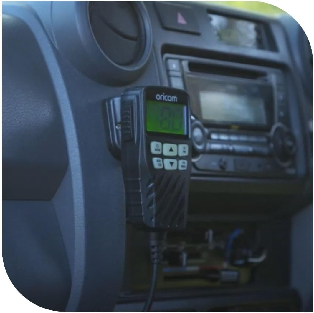 Oricom Bundle Pack: UHF360 5 Watt UHF CB Radio with Controller Speaker Microphone and ANU215 6.5Dbi UHF CB Antenna (UHF360BFP) - 80 Channels, CTCSS DCS Codes, Priority Channel, Colour Backlit Display image number 4