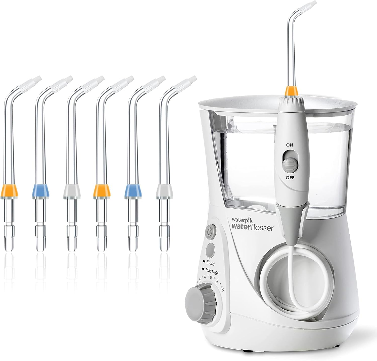 Replacement Tips for Waterpik Water Flosser, Replacement Orthodontic Tips Compatible with Waterpik Water Flossers and Other Brand Oral Irrigators (6 Orthodontic Tips) image number 3