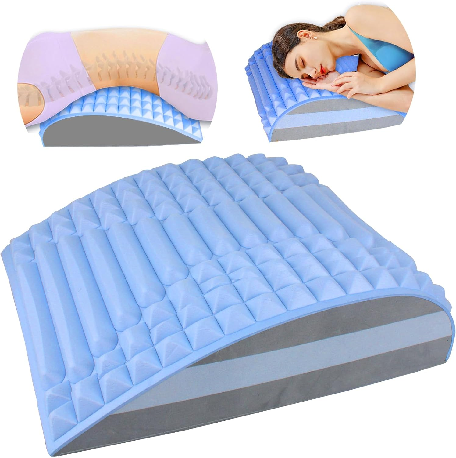 Acemend Back Stretcher,Refresh Back Stretcher, Neck and Back Stretcher for Lower Back Pain Relief,Herniated Disc, Sciatica, Scoliosis