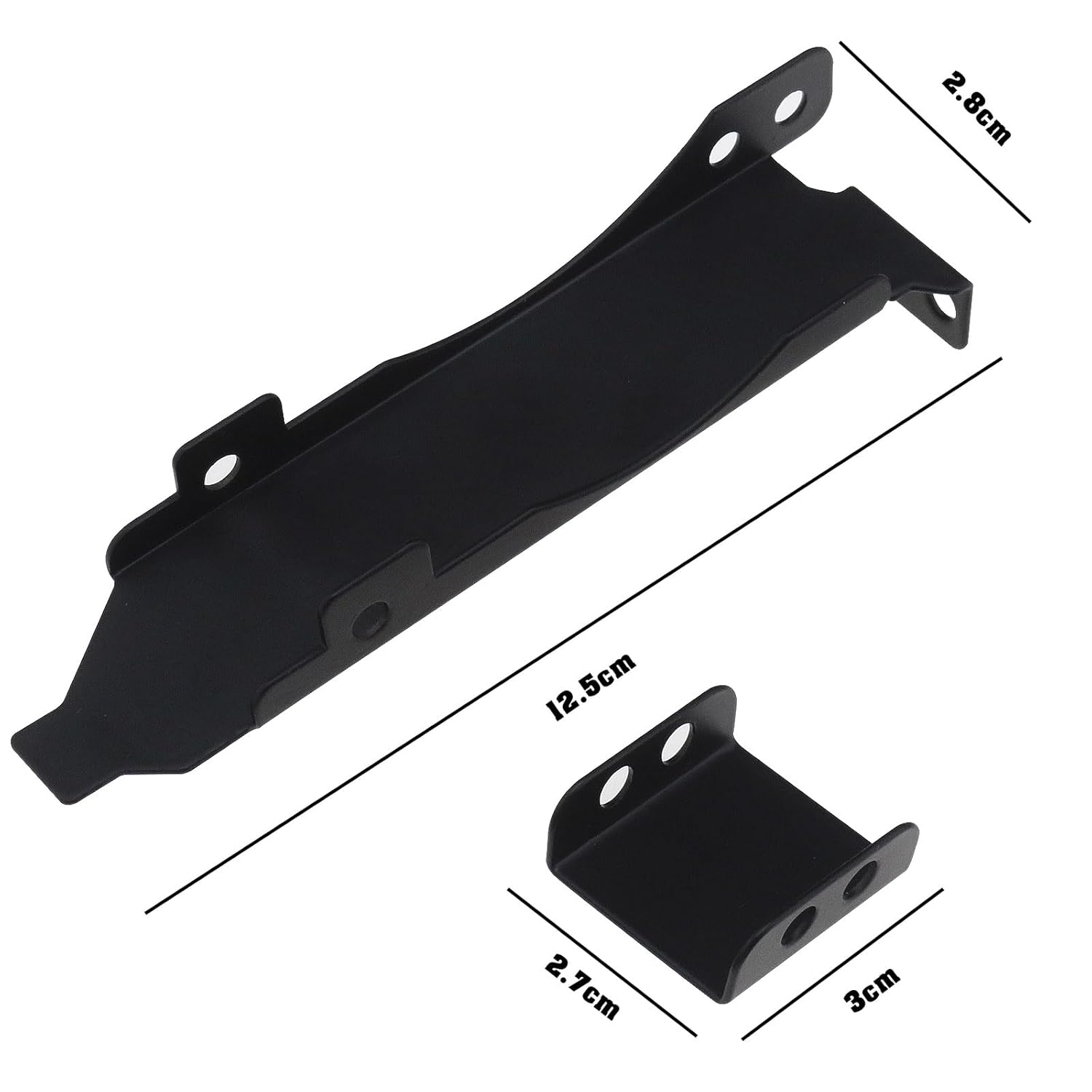 LT Easiyl 1 Set PCI Heat Sink Dual Fan Brackets Metal Graphics Card Cooling Slot Brackets for One or Two 80Mm or 90Mm Fan Mount Computer Chassis Brackets Black image number 6