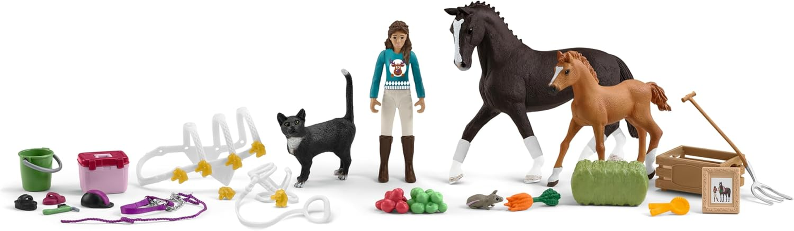Schleich 99092 Advent Calendar HORSE CLUB 2024, from 5 Years, HORSE CLUB - Playset, 36 Pieces image number 5