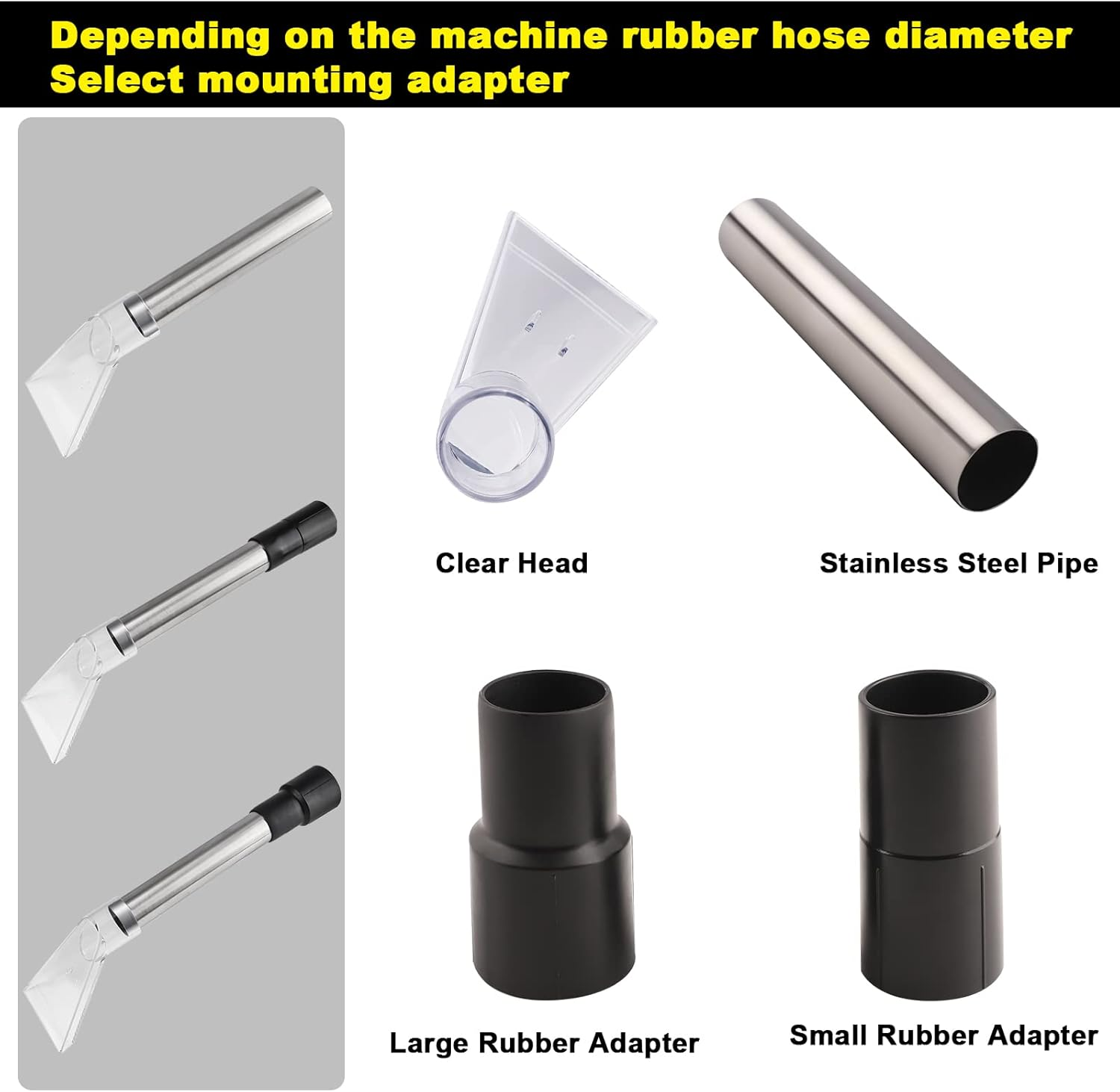 YSJWAER Carpet Vac Extractor Attachment-Tool - Cleaning Vacuum Clear Upholstery Car Detailing Turn Shop Vac into an Extractor - Big image number 5