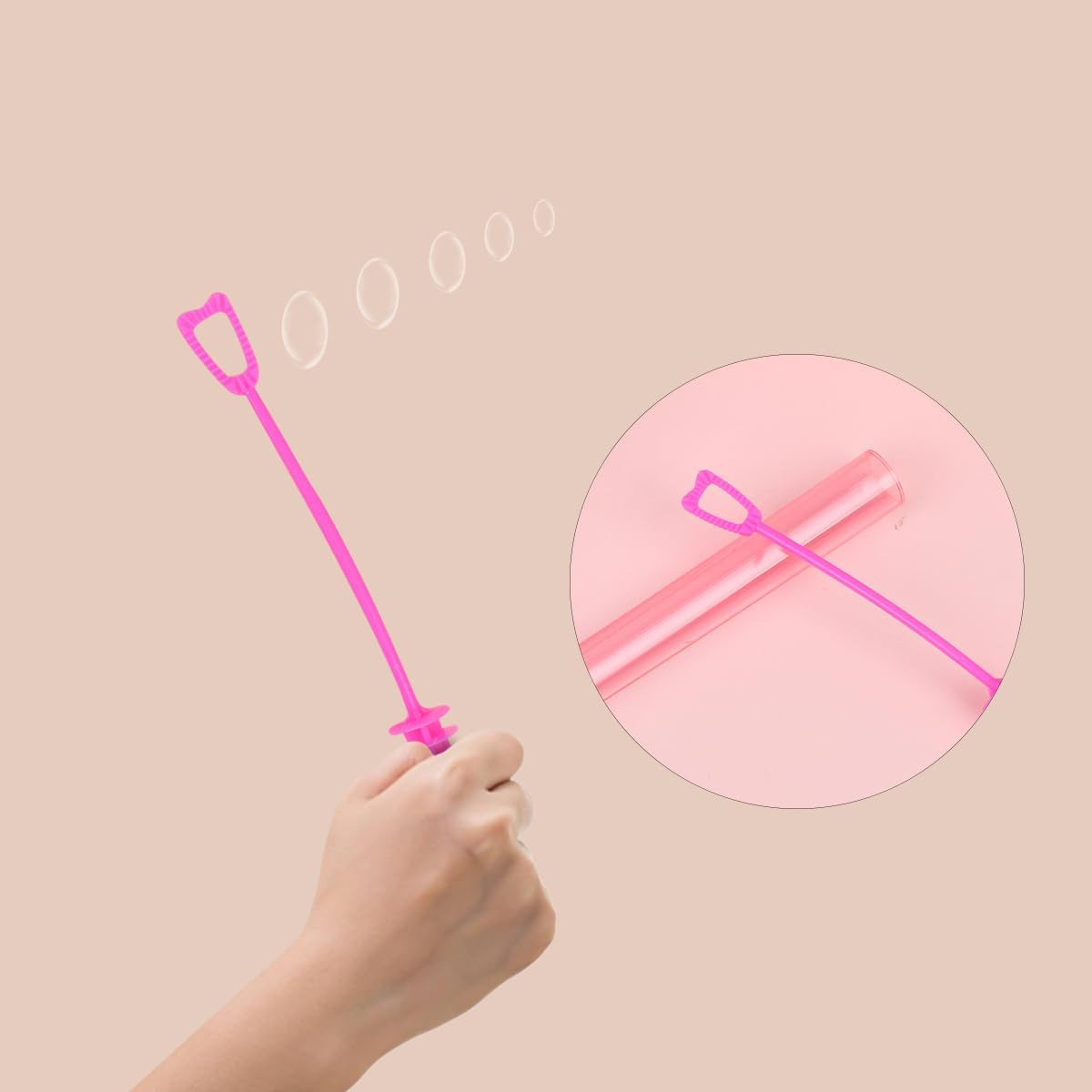 Ifundom 24Pcs Mini Bubble Wands Bubbles Party Favors Outdoor Bubble Blower for Birthday Party Favor Wedding Summer Activity image number 4