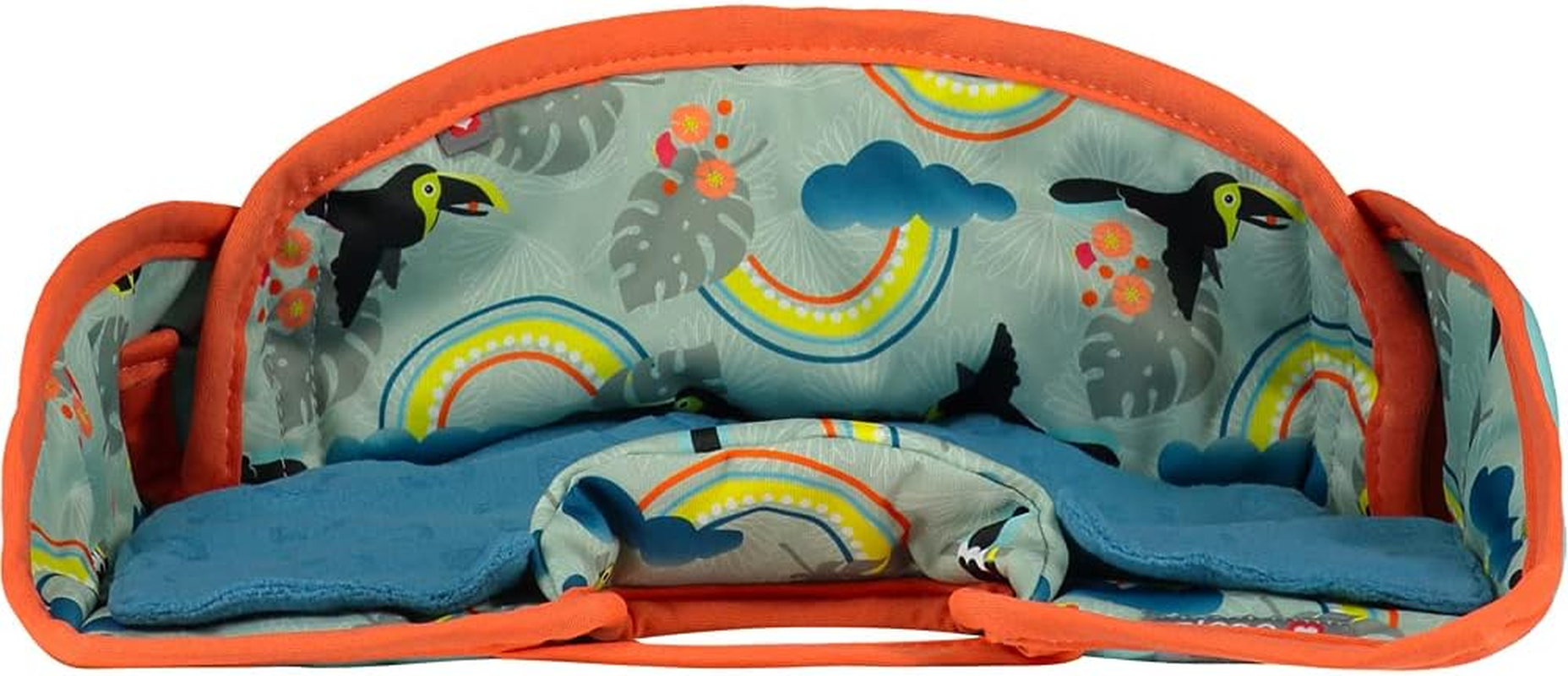 Close Pop-In Children'S Seat Protector Multi-Use for Car, Stroller or High Chair, Easy to Clean, Toucan Colour - Moose image number 3