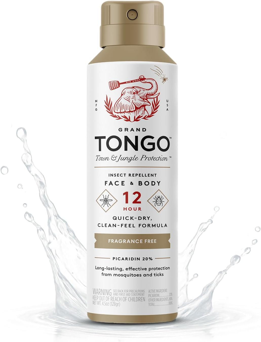 Grand Tongo Deet-Free Insect Repellent, the 12 Hour Protection, DEET Alternative &ndash; Fragrance Free image number 6
