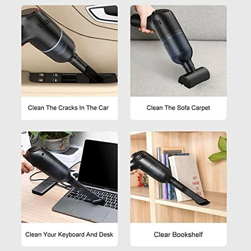 8000Pa Car Vacuum Cleaner Suction Cordless Handheld Rechargeable Portable Duster image number 1
