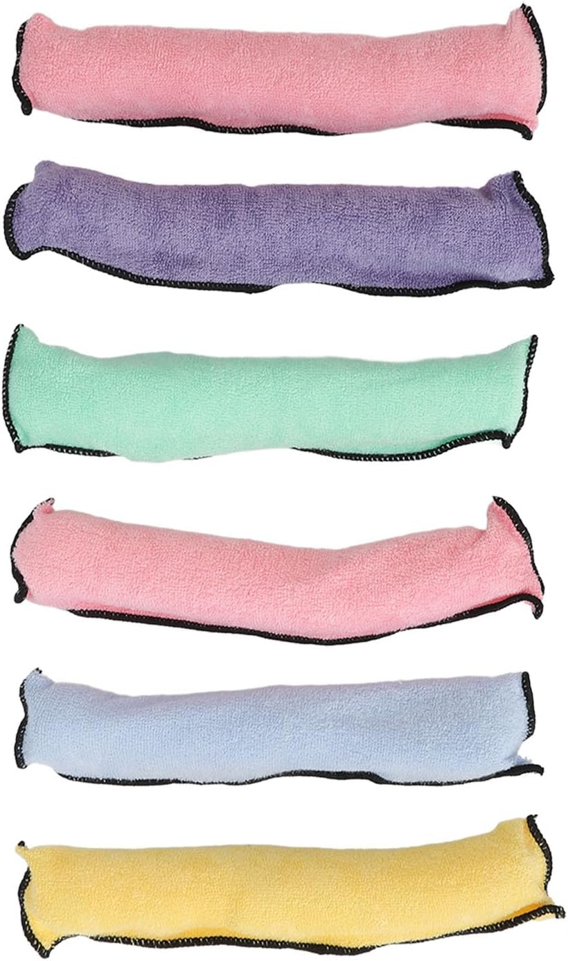 Heat-Free Hair Rollers, Pack of 6, Portable Sponge Curlers, Lightweight, No Heat, Curlers for Women and Girls, Heat-Free Curls for All Hair Types