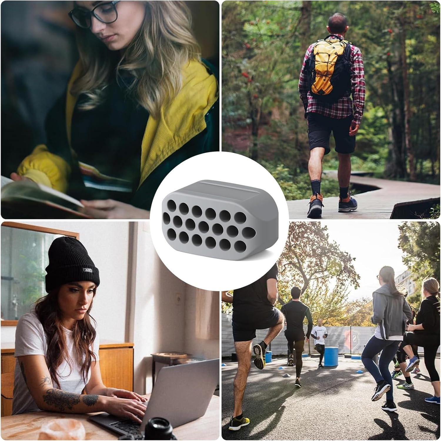 Jawline Trainer, Jaw Trainer, Jaw Trainer, Jaw Trainer, Jaw Exerciser, Face Trainer, Jaw Exerciser, Face Trainer, for Exercises, Face Muscles, Men and Women, Pack of 6