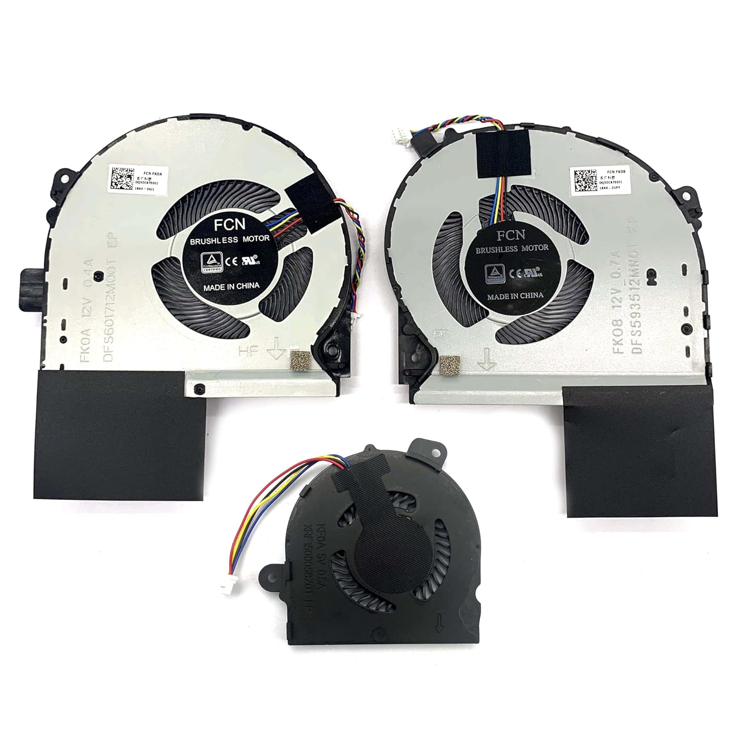 Bestparts Cpu+Gpu+Small Cooling Fan Replacement for ASUS ROG Strix GL703G GL703GS GL703GM GL703GS-DS74 GL703GM-DS74 GL703GM-NS73 Series P/N: DFS601712M00T FK0A DFS593512MN0T FK08 image number 2