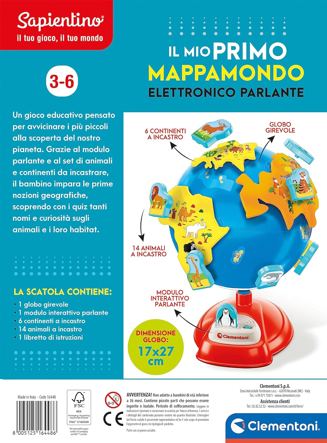 Clementoni My First Globe My First Talking Electronic Globe 16448