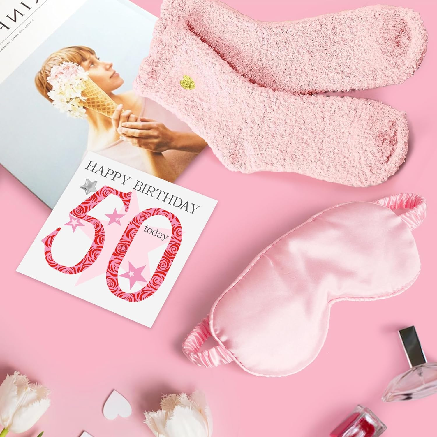 50Th Birthday Gifts for Women, Her 50 Years Old Gift Ideas Happy Hamper Pamper Set Present Basket, Friends Sisters Wife Bestie Girlfriend Mum Born in 1975 image number 3