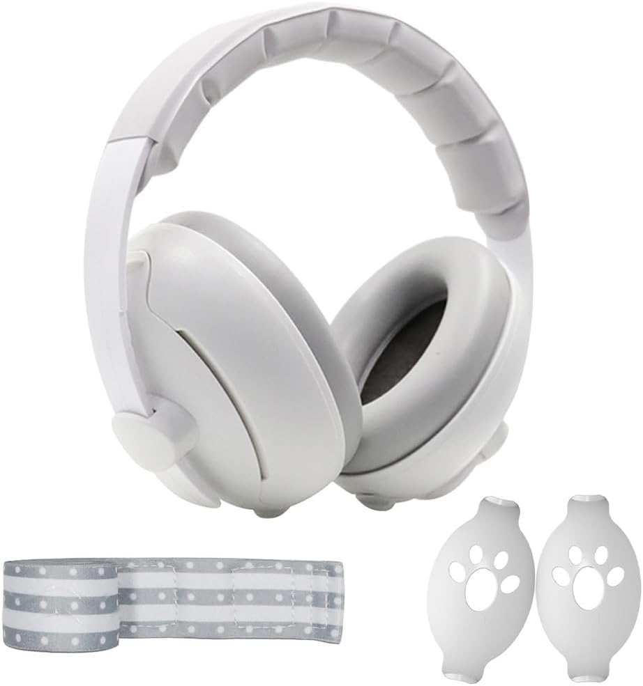 Baby Ear Muffs,2-In-1 Baby Noise Canceling Headphone,Protective Earmuffs,Toddlers Baby Earmuffs,Infant Hearing Protection,Muffs Noise Protection image number 2
