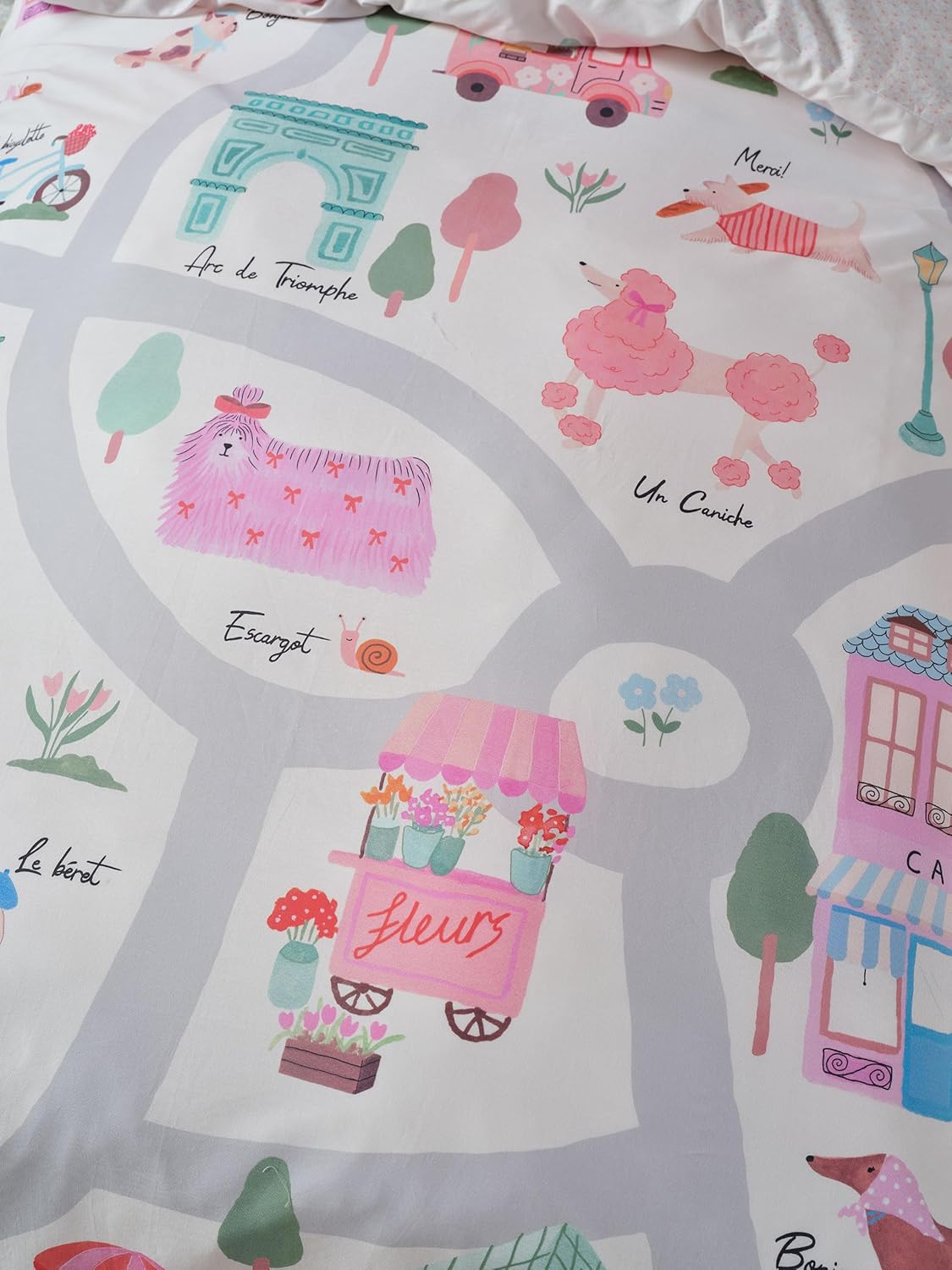 Linen House Kids Petite Paris Quilt Covet Set, Queen