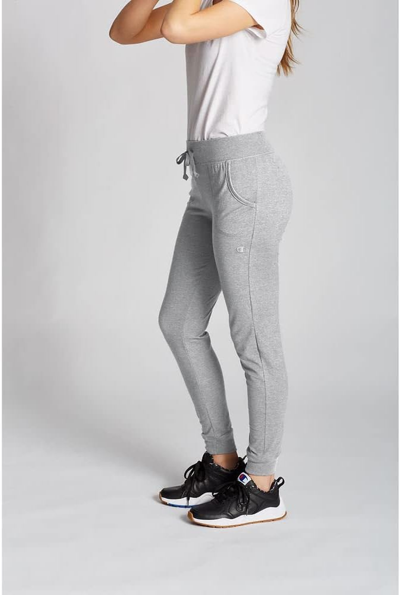 Champion Women'S Joggers, Lightweight Lounge, Comfortable Jersey Lounge Pants for Women, 29, Oxford Gray, Small image number 3