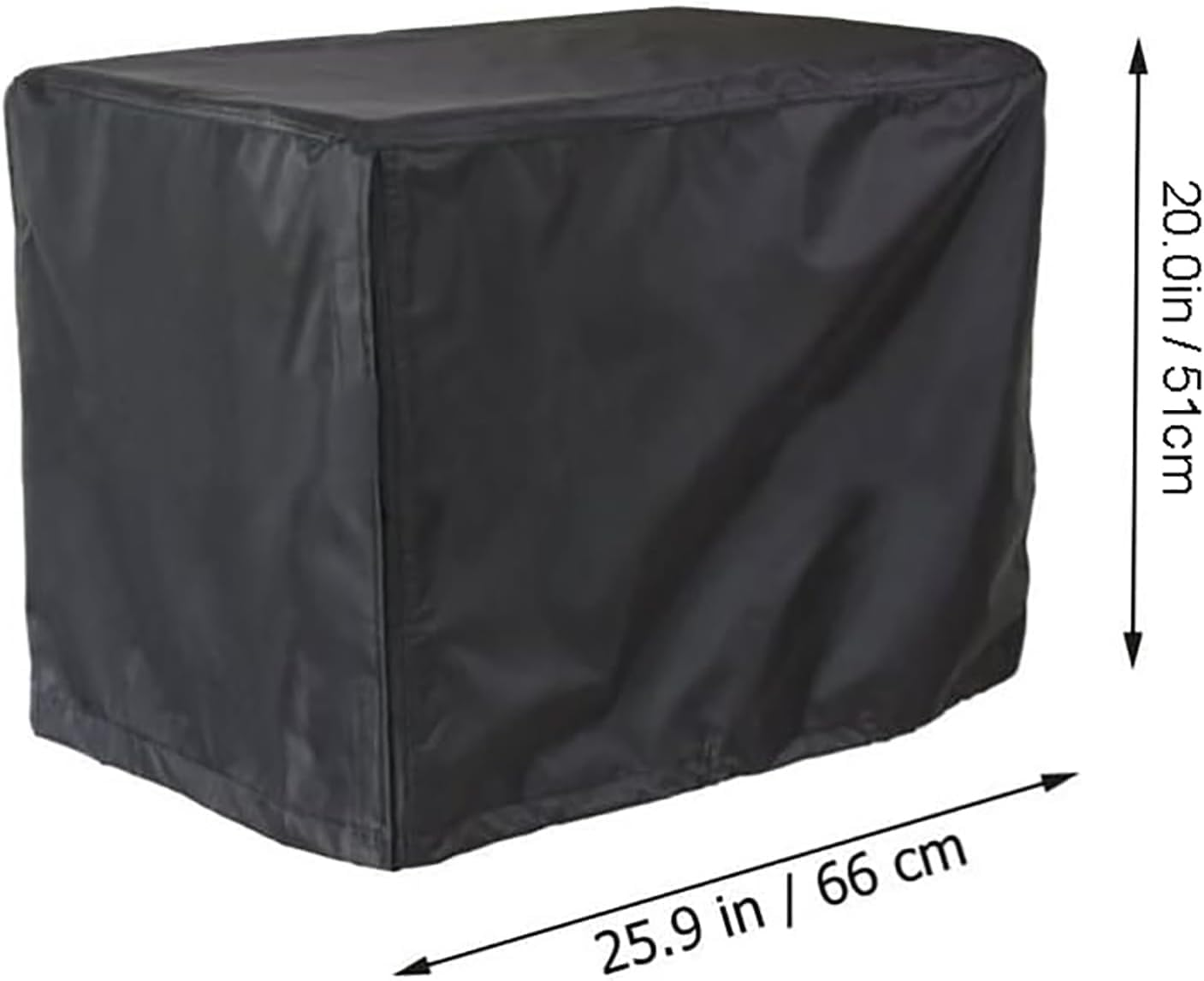 Liyquint Universal Generator Cover 65X51X51Cm, Heavy-Duty Waterproof & Dustproof Protect Cover with Uv-Resistant Coating, Outdoor Generator Sun Shade Cover for All Weather Protection (Black) image number 6