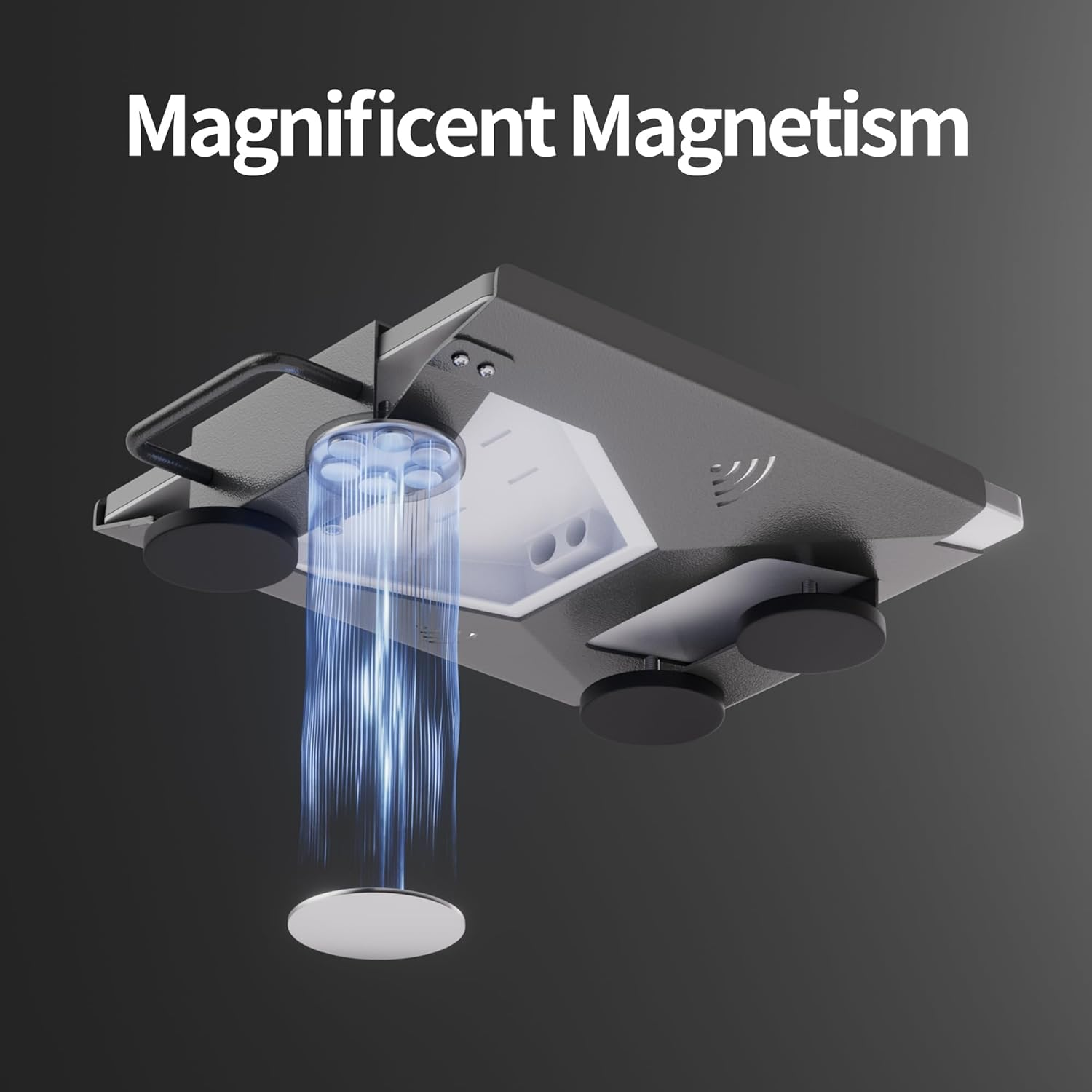 Starlink Mini Mount, Magnetic Car Mount for Starlink Mini, Heavy Duty with Handle, Silver Metal Magnetic Mount image number 3