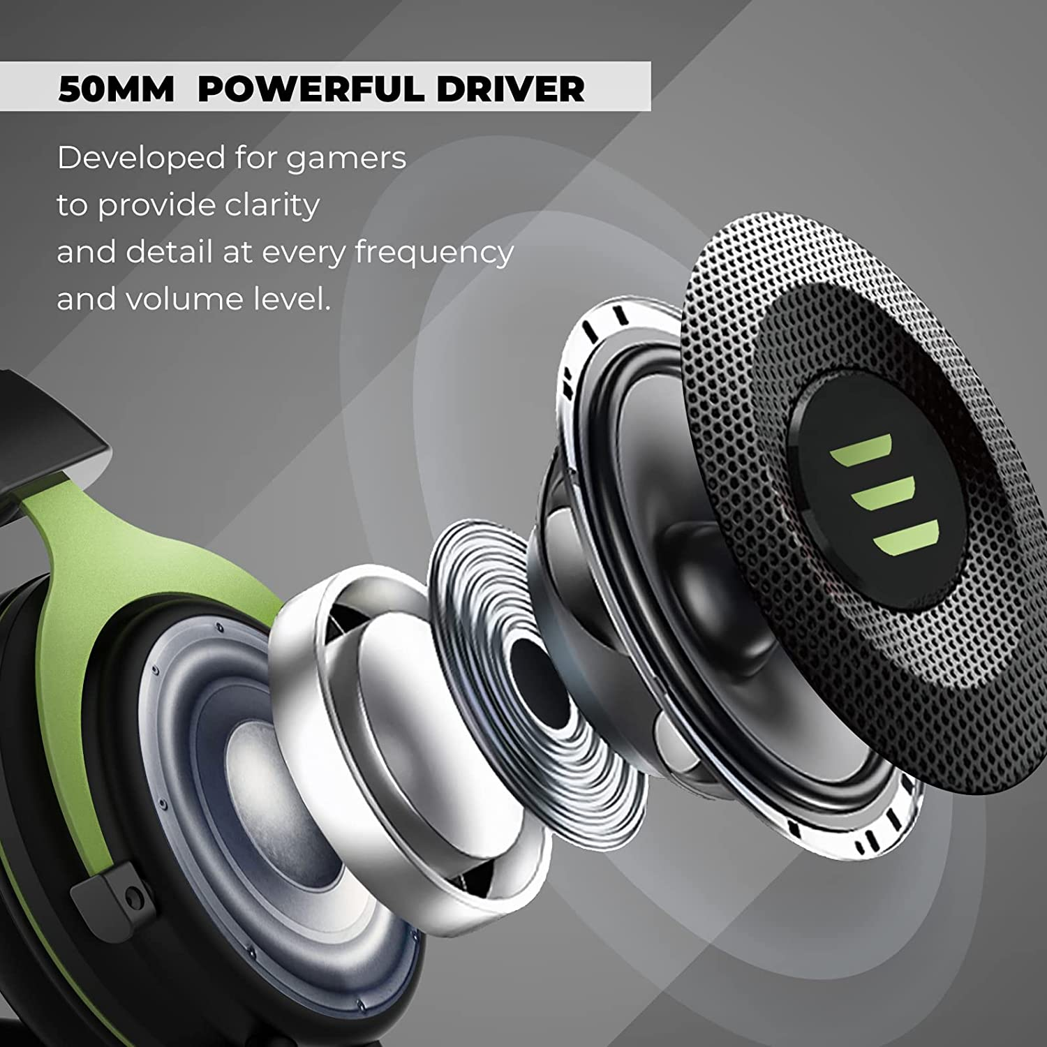 EKSA Gaming Headphones with Noise Canceling Mic E900