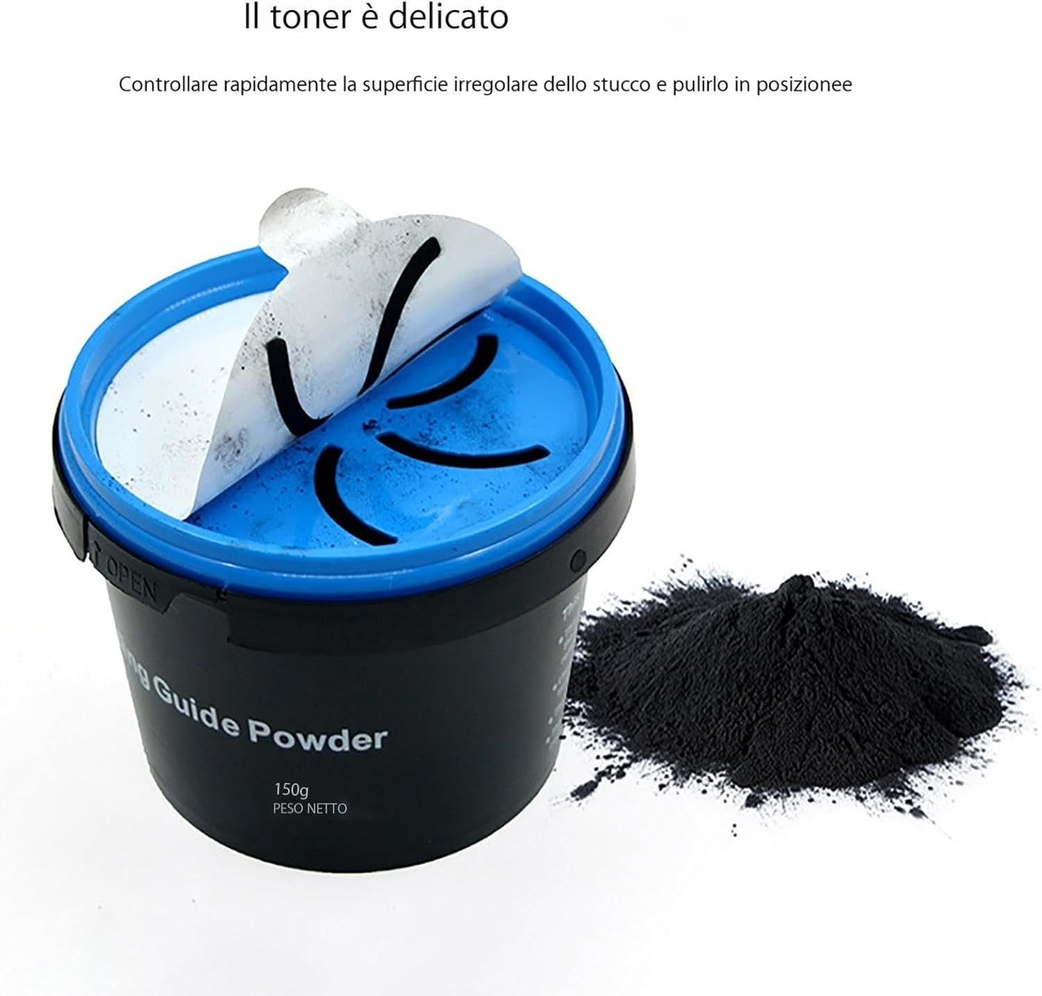 Dry Coating Powder | Black Guide Dust Leak Proof | Black Guide Coat for Bodywork | Portable Dry Guide Coat | Multipurpose Dry Driving Powder with Car Handle