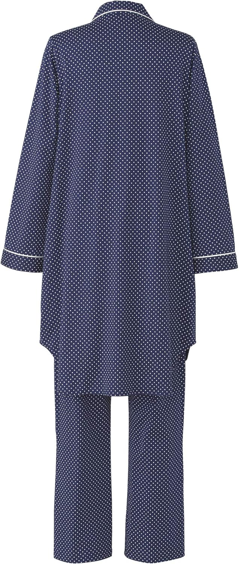 Wacoal Maternity MFY116 Women'S Pajama Set, for Both Pre and Postpartum Use, 100% Cotton, Open Front, Easy Nursing image number 4