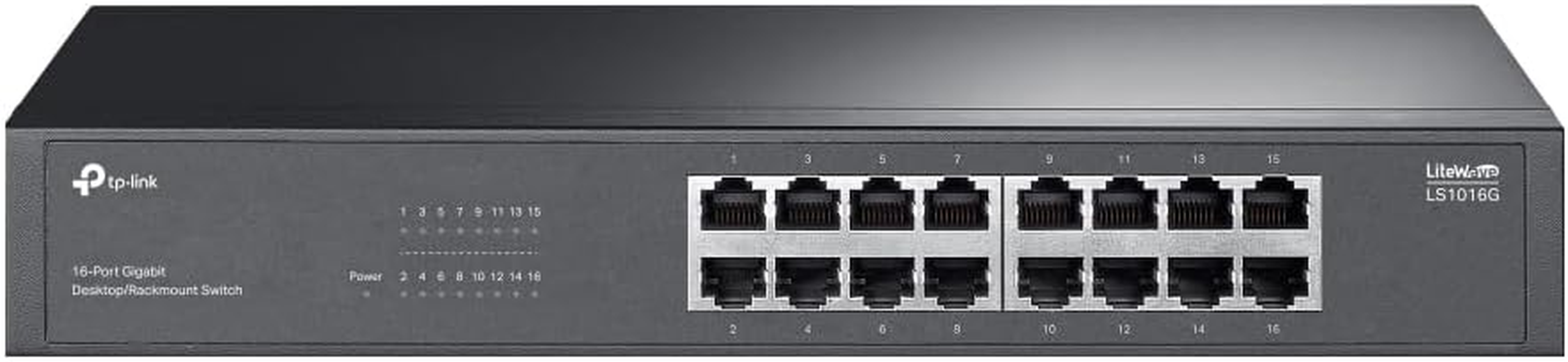 Tp-Link 16-Port Gigabit Desktop/Rackmount Switch, MAC Address Self-Learning, Auto MDI/MDIX, Auto Negotiation, Qos, Fanless Design, Energy-Efficient Technology, Plug & Play, Metal Case(Ls1016G) image number 1