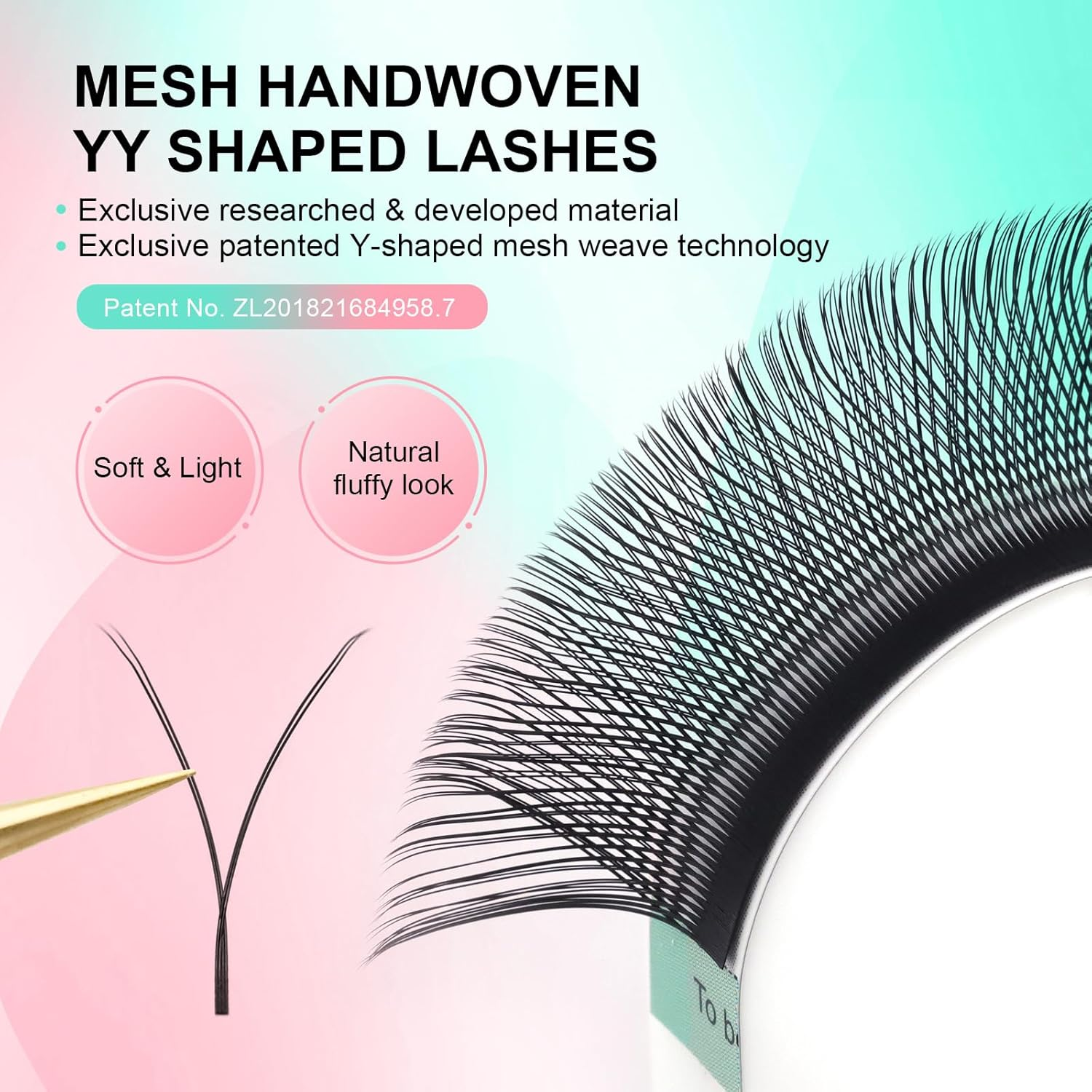 NAGARAKU YY Eyelash Extensions Supplies Y Lash Premade 4D Easy Fan Russian Volume Cluster Faux Mink Matte 12 Rows Pre Fanned Wispies Crisscross Eye Lashes(0.07Mm C Curl 10Mm) image number 1