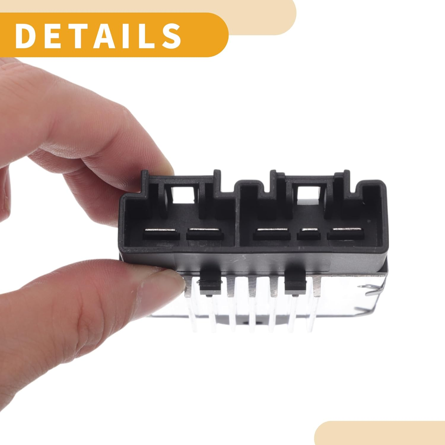 X AUTOHAUX HVAC Blower Motor Resistor Heater Blower Resistor No.8716522050/Ru454/Ja1669/Ru1147/Ru454/8716522040 for Lexus LS400 1998-1999 Plastic Metal 1 Pcs image number 1