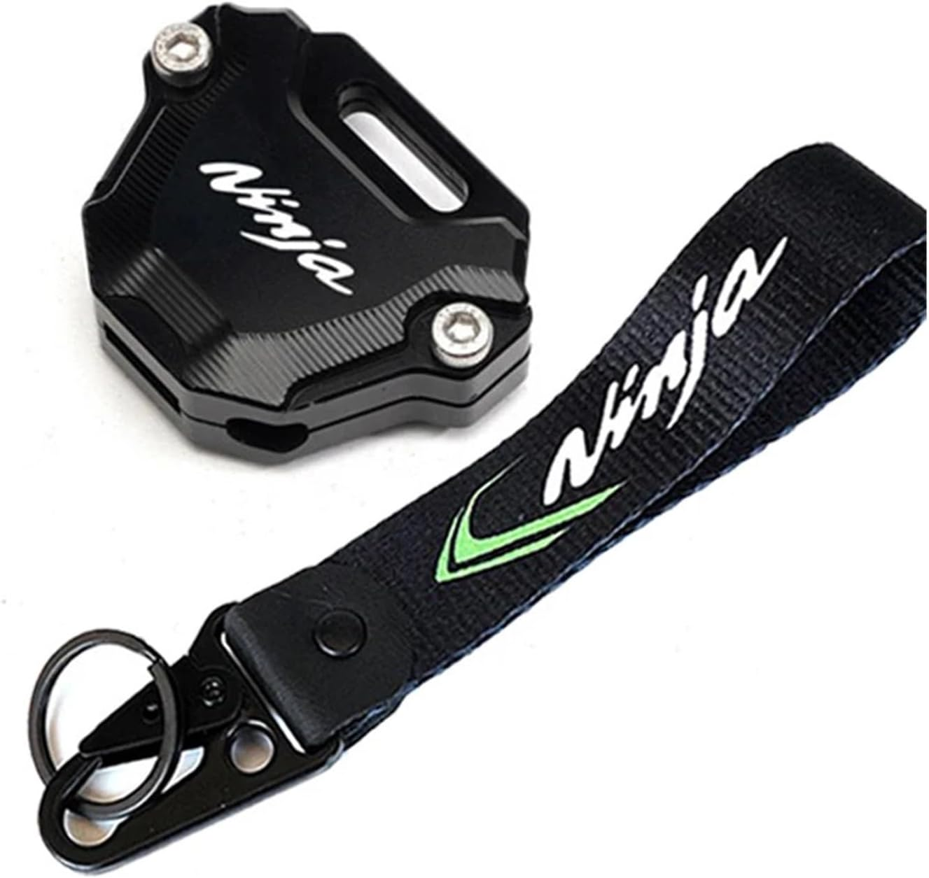 Jininshengxindianzi Compatible with Kawasaki Ninja 650 ZX6R 400 1000SX ZX10R Z900 Z650 Z900RS Z1000 Z400 Motorcycle Accessories CNC Key Case Cover Shell (Color : Green-Ninja)