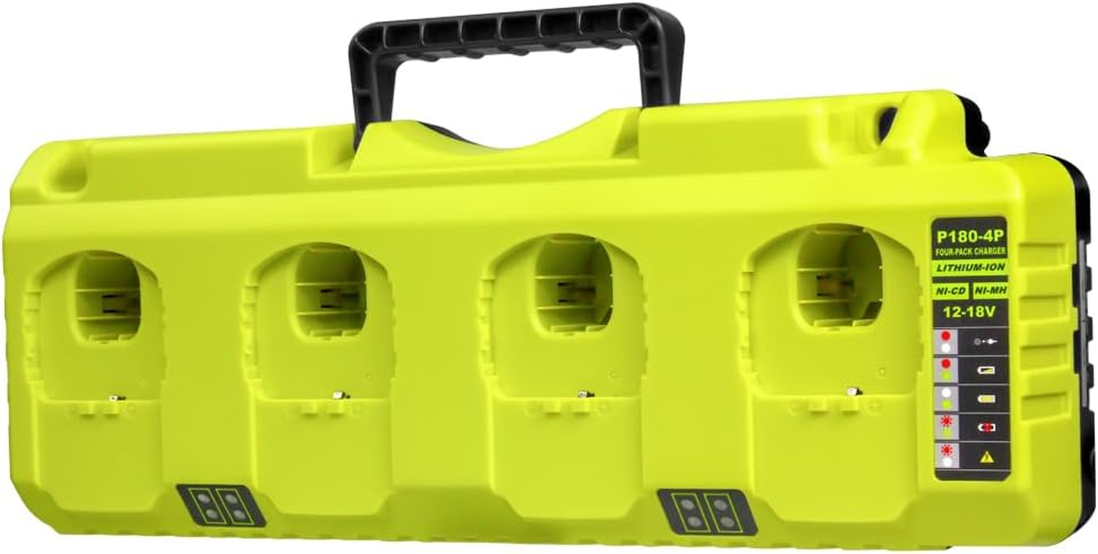 Replacement P108 Battery Dual Charger, 12V-18V, 5A Output, Compatible with Ryobi Batteries No Battery Only Charger image number 2