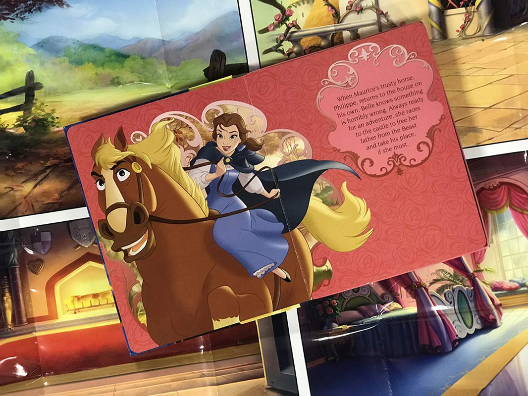 Disney Beauty and the Beast My Busy Books - Storybook, 10 Figurines, Playmat: Includes a Storybook, 12 Figurines, and a Playmat image number 4