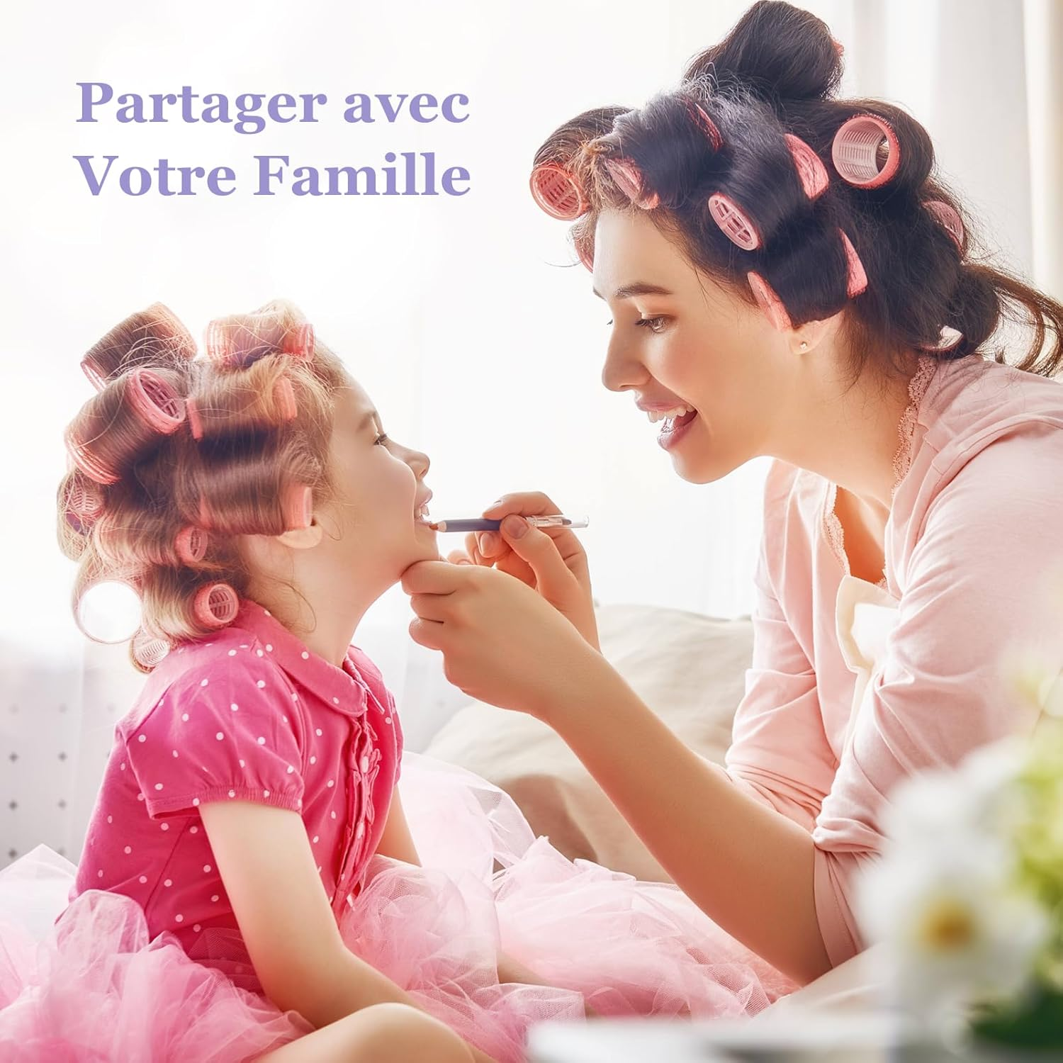 Set of 32 Hair Rollers, 18 Pieces Self-Gripping Hair Rollers with 12 Clips and 2 Combs, Large Hair Curlers for Long, Medium, Short Hair