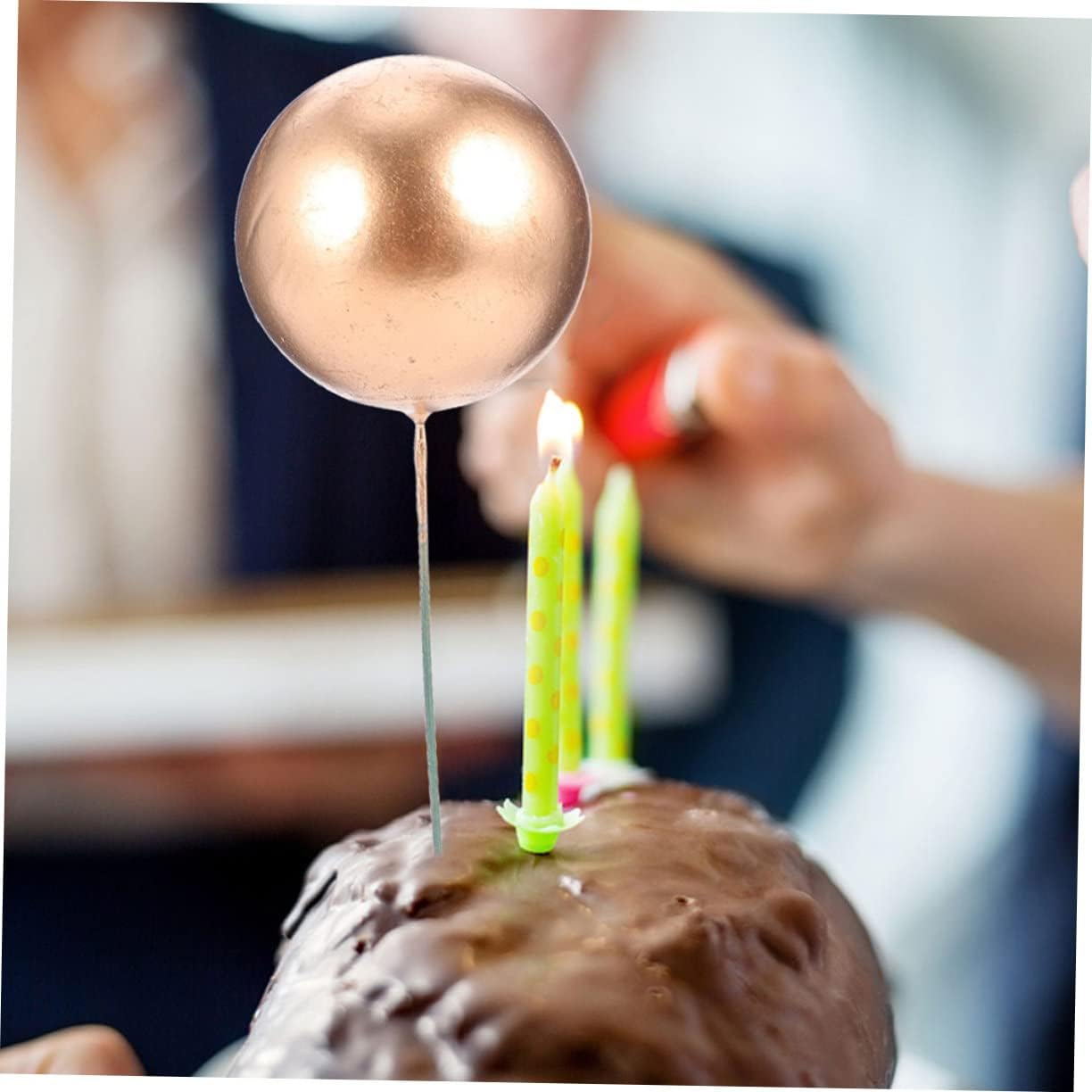 40Pcs Baked Decorative Balls Party Cake Toppers Cupcake Picks Birthday Party Cake Ornaments Pick Decor image number 4