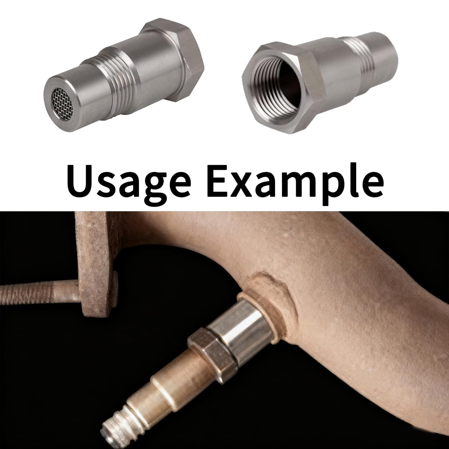 2Pcs Oxygen O2 Sensor, M18*1.5 Model Automotive O2 Sensor Catalytic Converters,Fix Check Extension Accessories, Joints Engine System Adapters Filter Screen Tubes image number 6