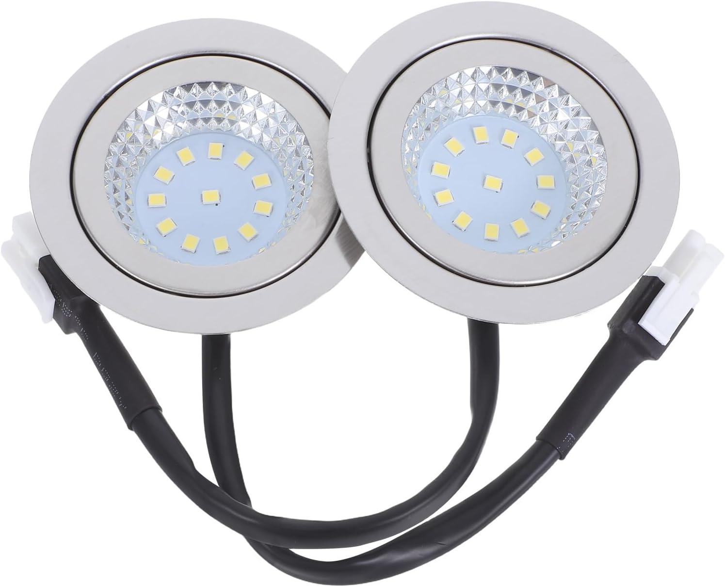 Veemoon 2Pcs Range Hood Light: Led Range Hood Light Bulbs - High Brightness 12 Beads Kitchen Rangehood Lighting for Recessed Closet under Cabinets Cooking Visibility image number 6