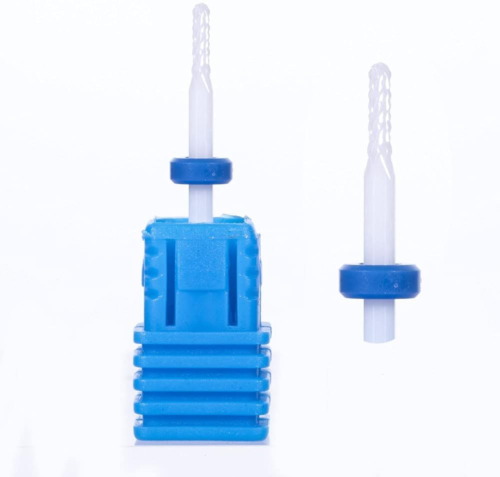 Natury Nails Ceramic Nail Drill Bit Ceramic Drill Bit for Nail Cutter Manicure Pedicure Cuticle Blue Medium Grit image number 1